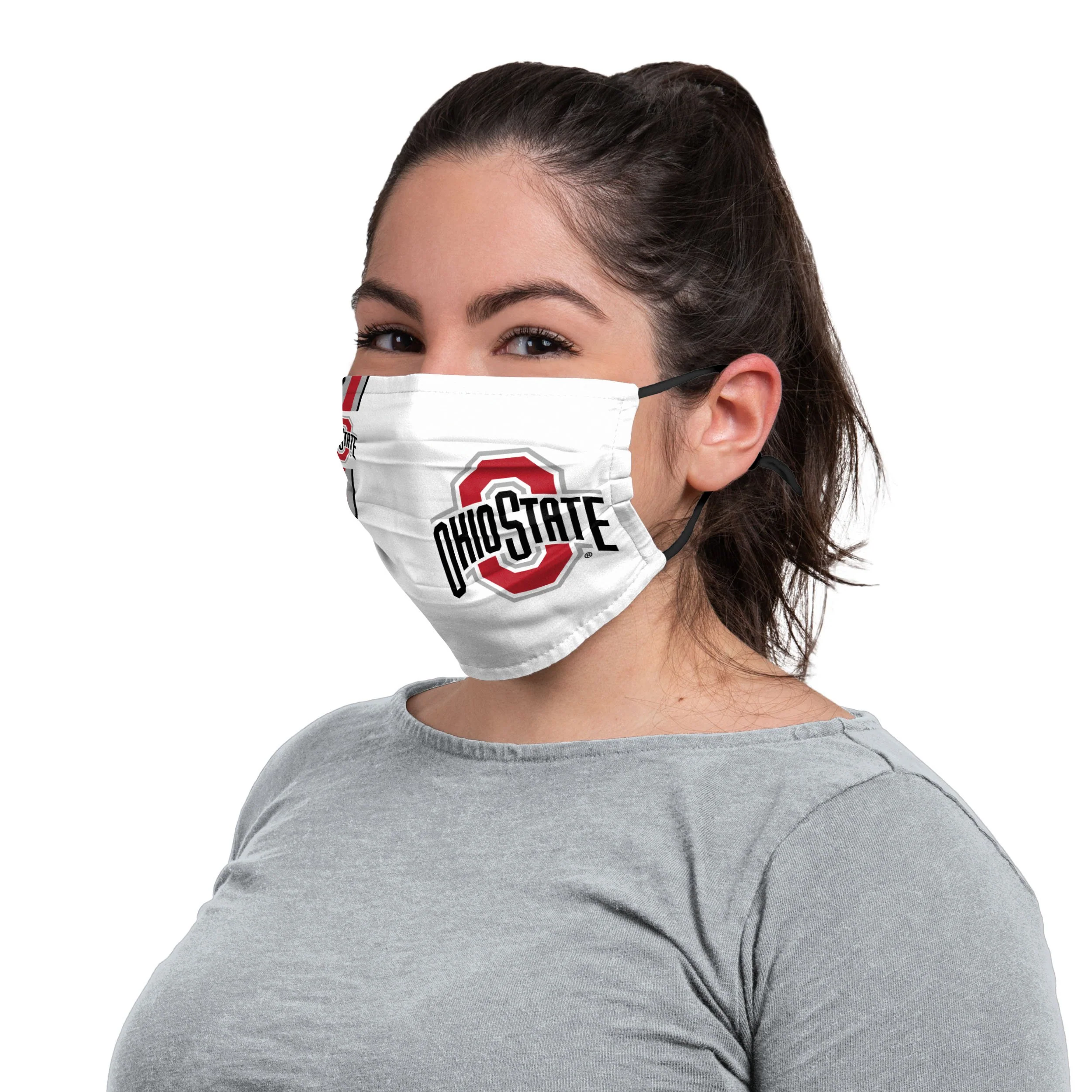 Ohio State Buckeyes NCAA On-Field Sideline Logo White Face Cover - Image 3