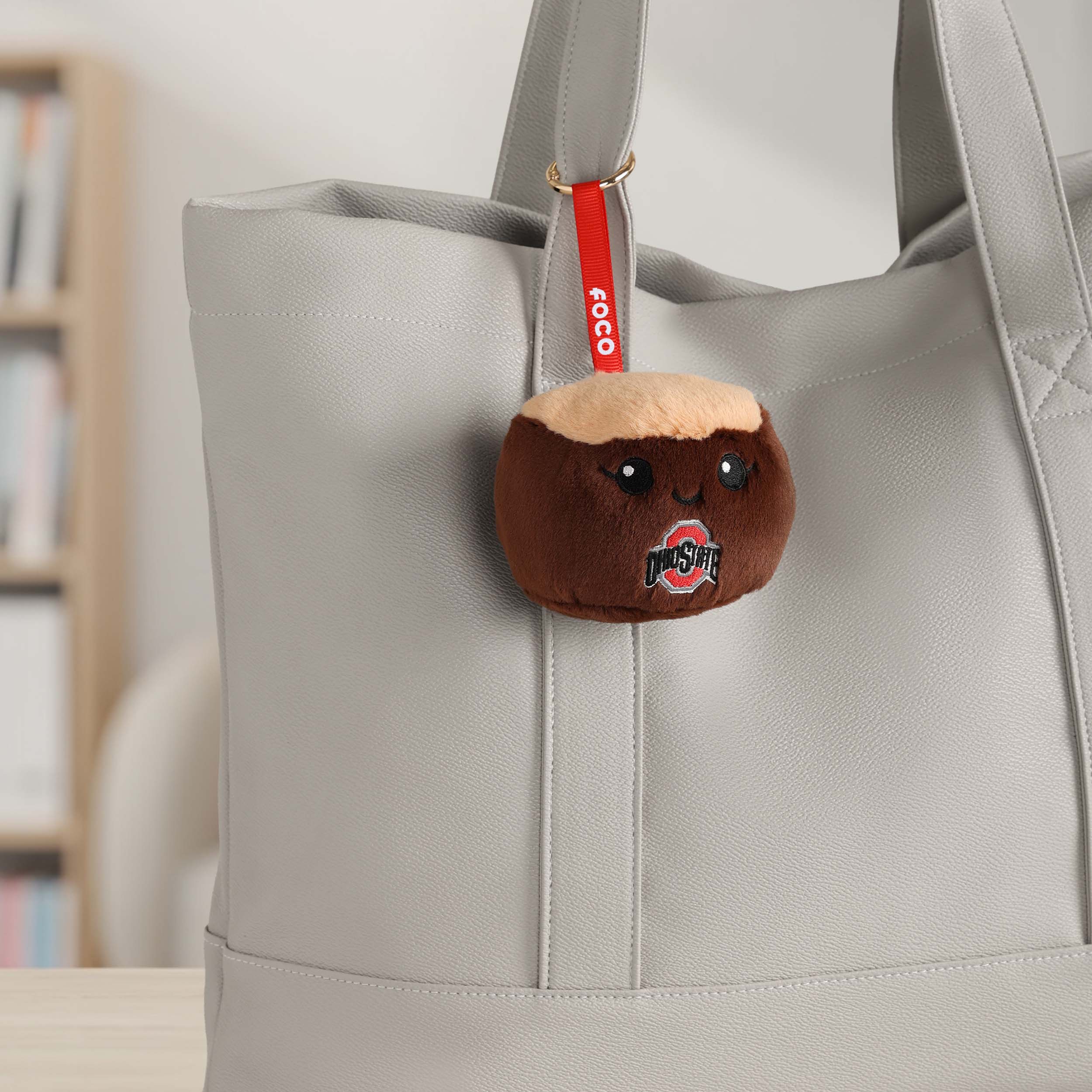 Ohio State Buckeyes NCAA Plush Food Bag Charm Keychain - Image 2