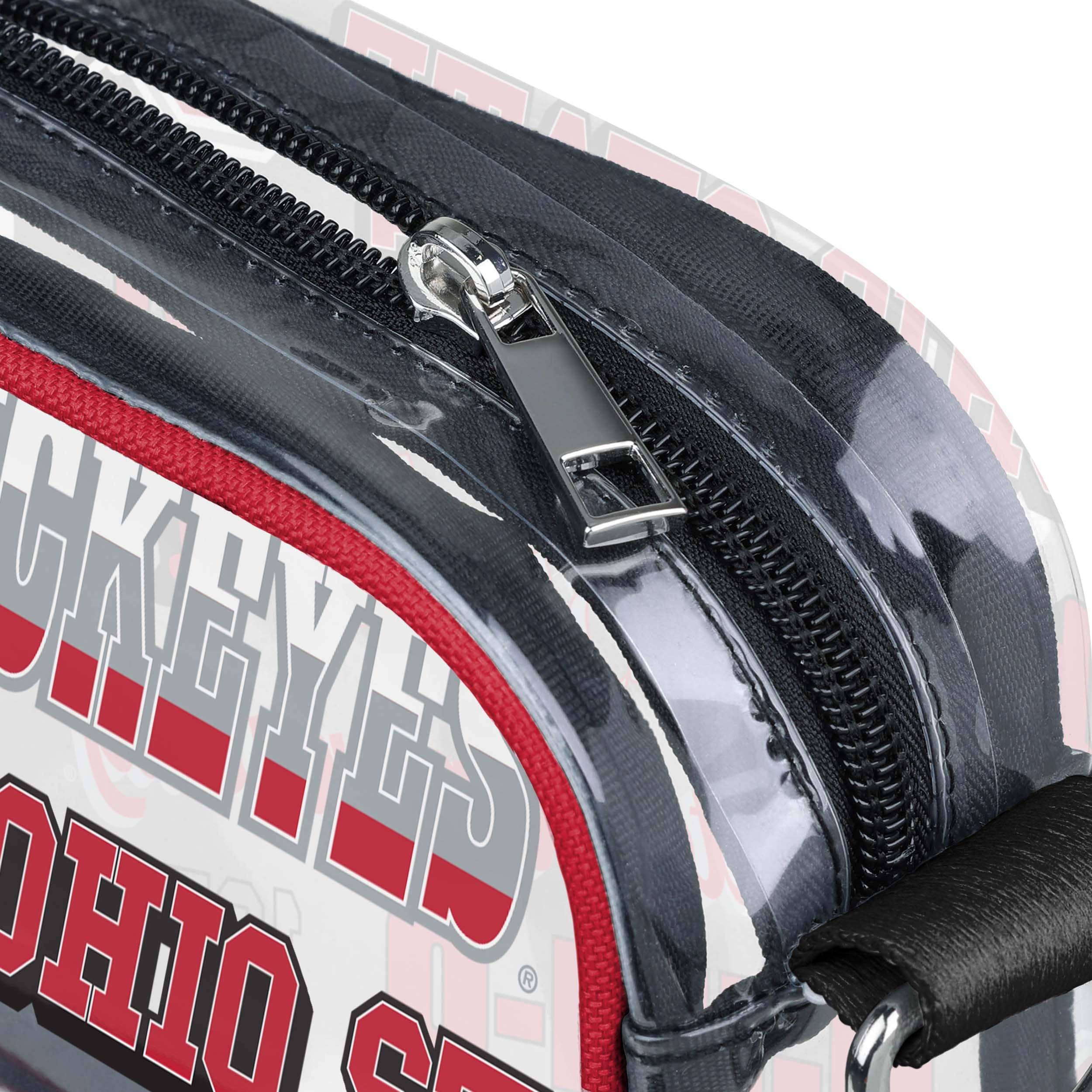 Ohio State Buckeyes NCAA Repeat Retro Print Clear Crossbody Bag - Image 4