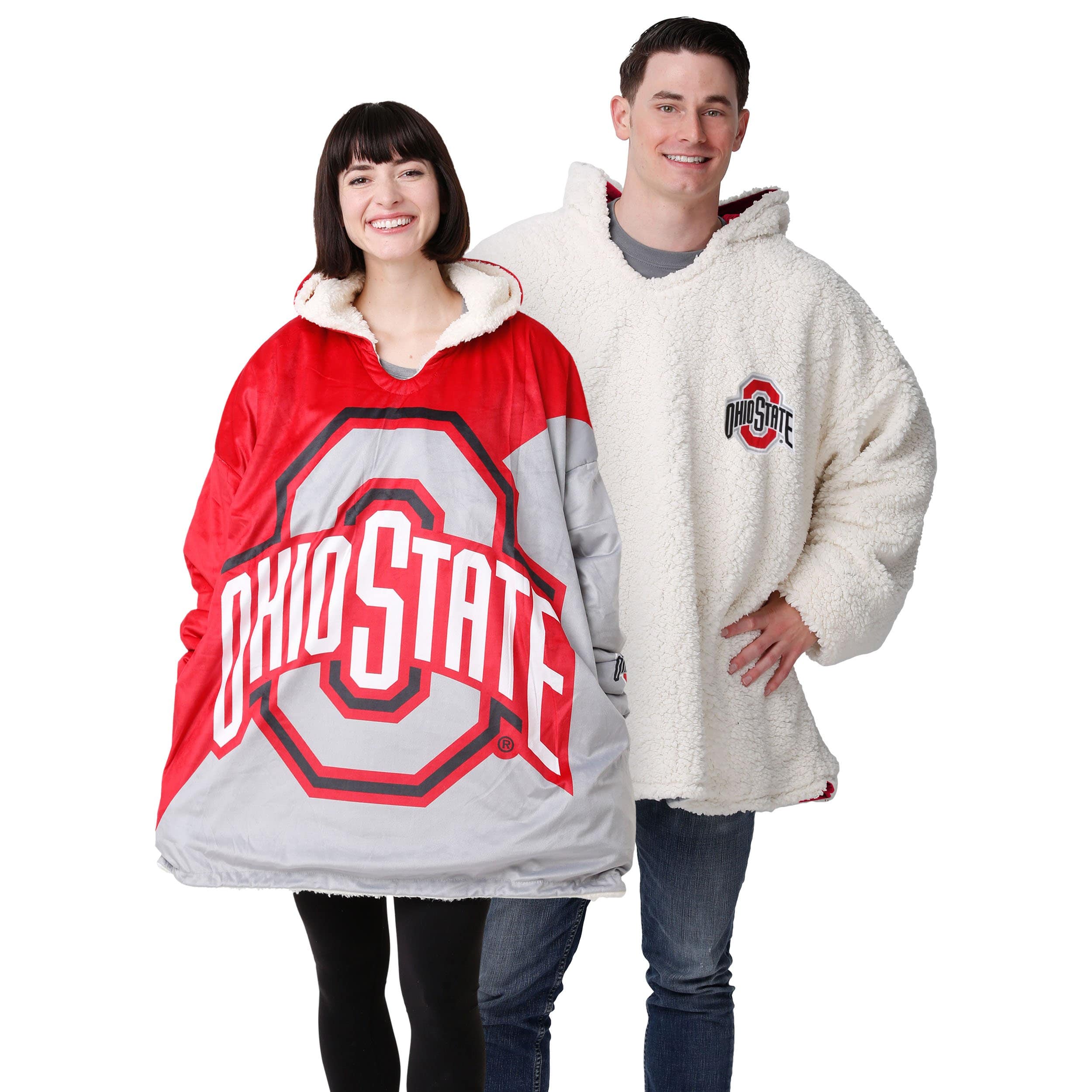 Ohio State Buckeyes NCAA Reversible Colorblock Hoodeez