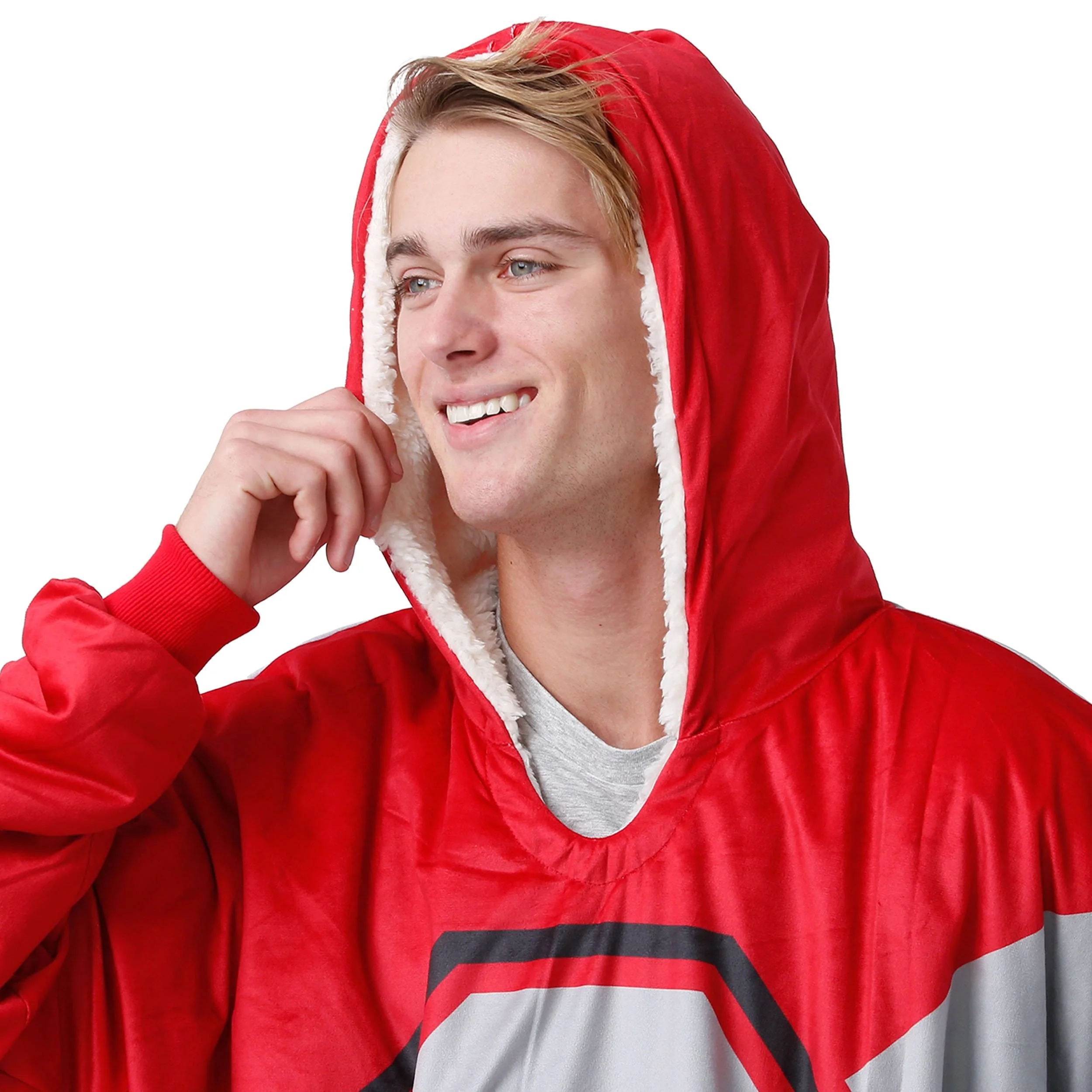 Ohio State Buckeyes NCAA Reversible Colorblock Hoodeez - Image 5