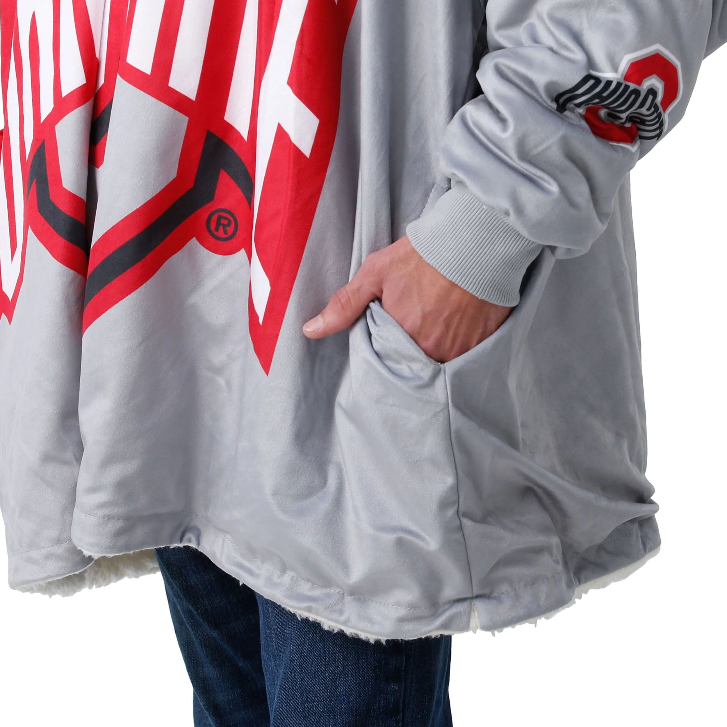 Ohio State Buckeyes NCAA Reversible Colorblock Hoodeez - Image 6