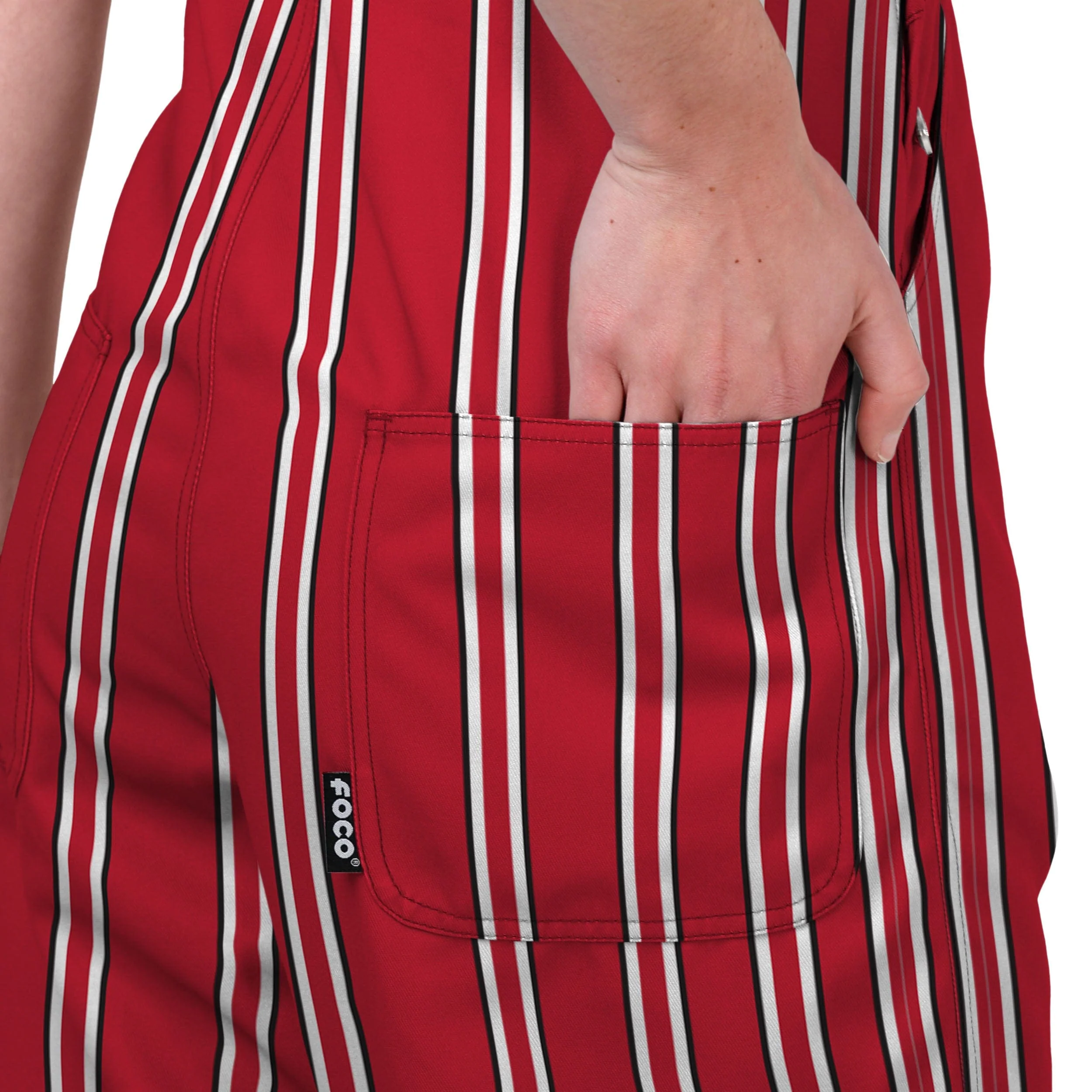 Ohio State Buckeyes NCAA Womens Sideline Spirit Bib Overalls - Image 6