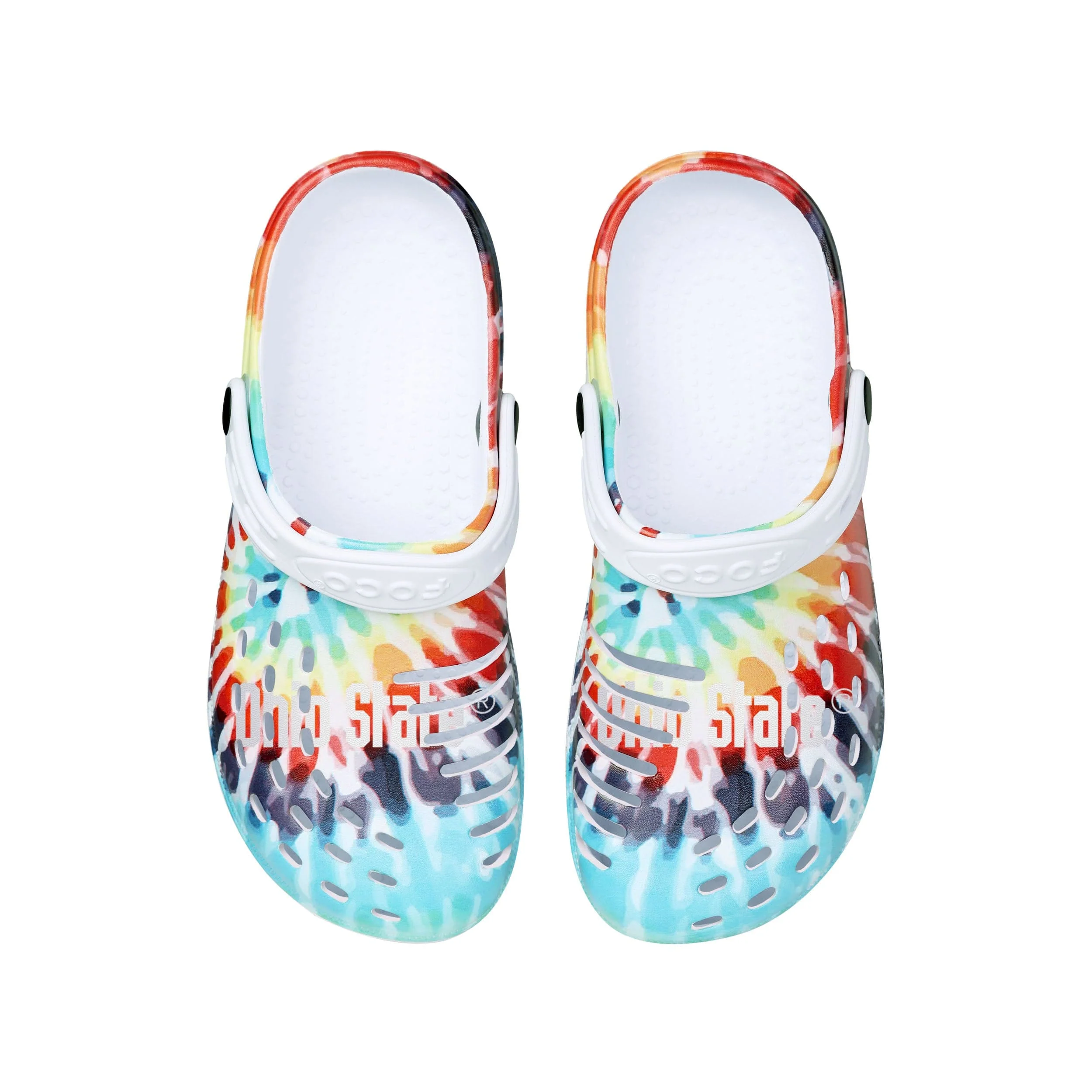 Ohio State Buckeyes NCAA Womens Tie-Dye Clog With Strap - Image 4