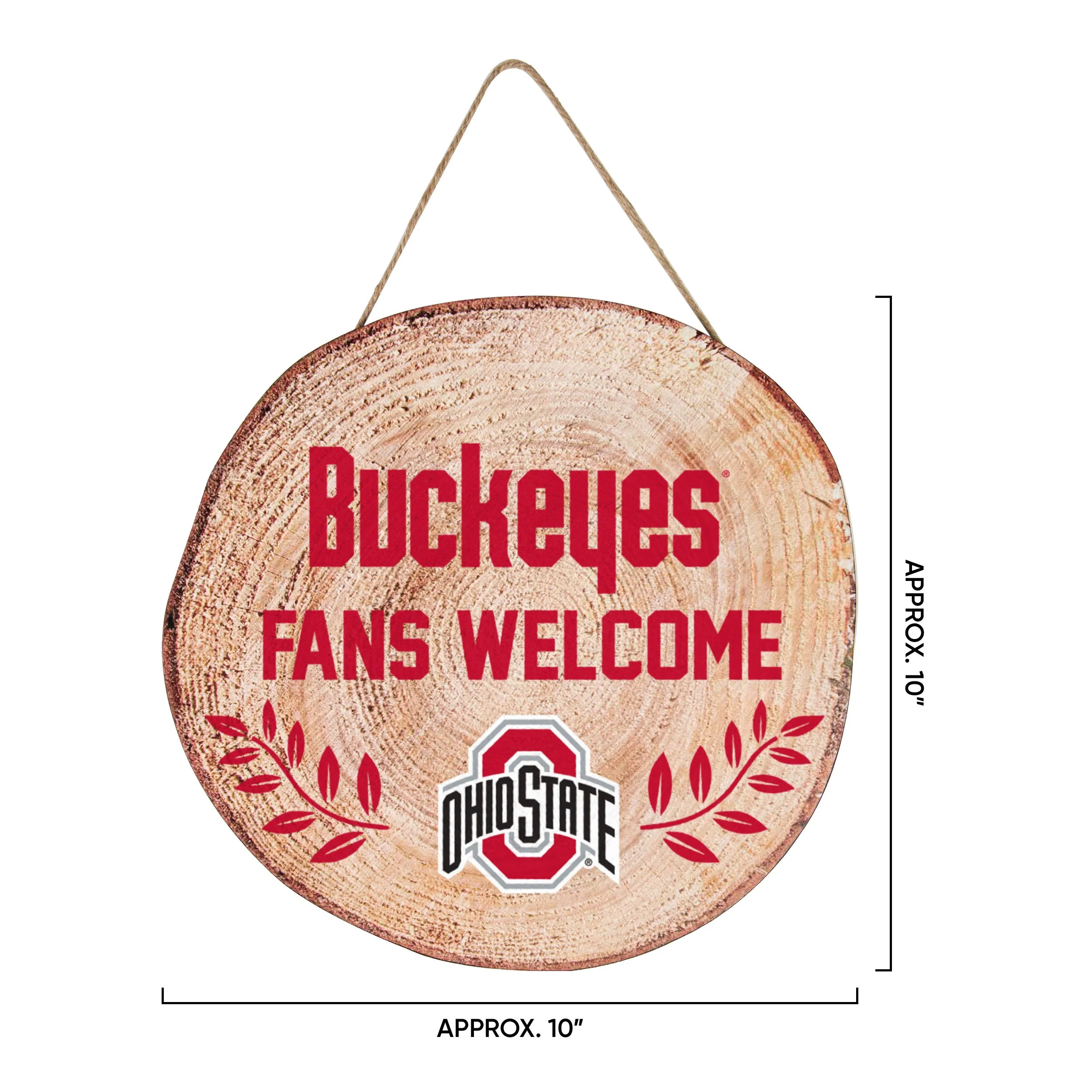 Ohio State Buckeyes NCAA Wood Stump Sign - Image 3