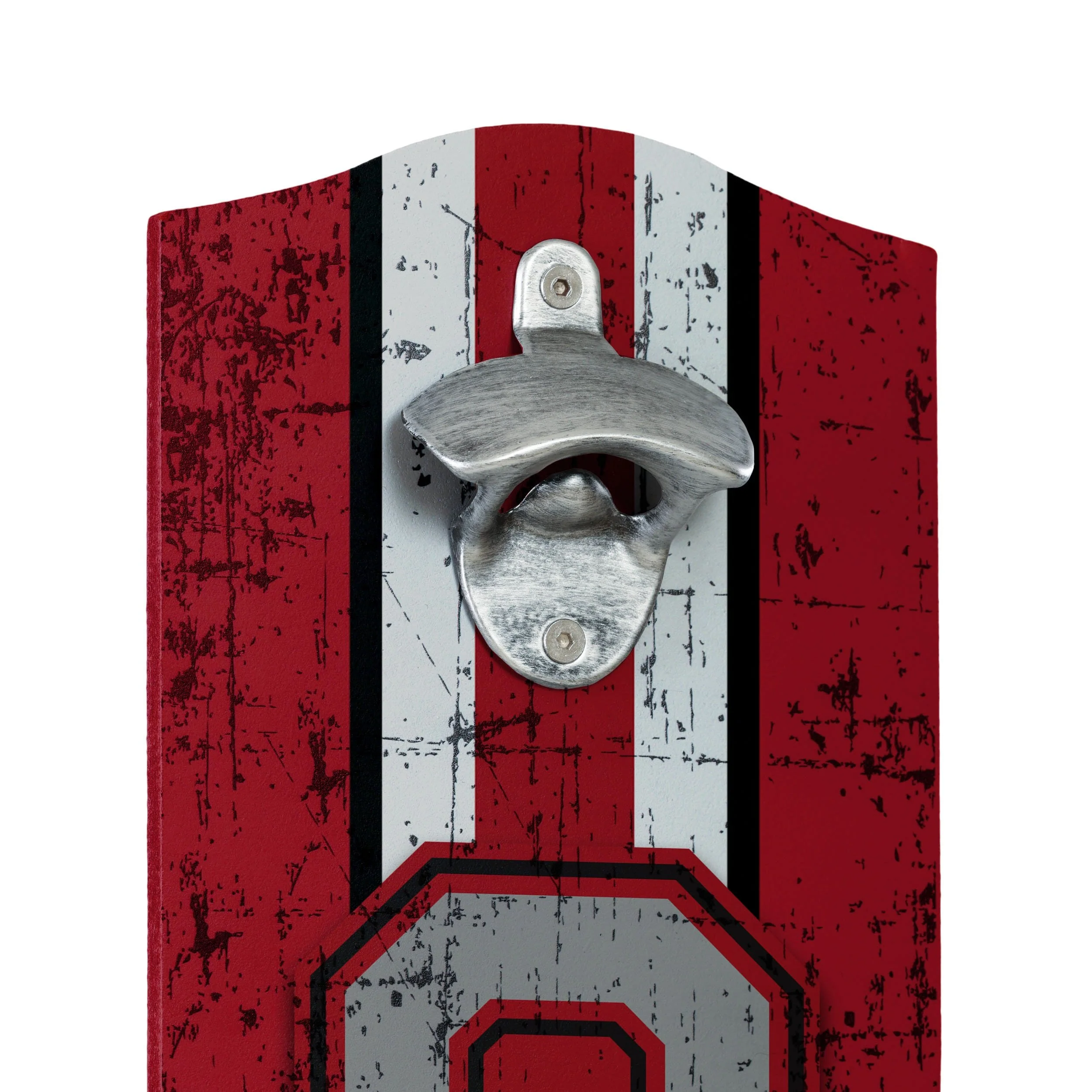 Ohio State Buckeyes NCAA Wooden Bottle Cap Opener Sign - Image 3