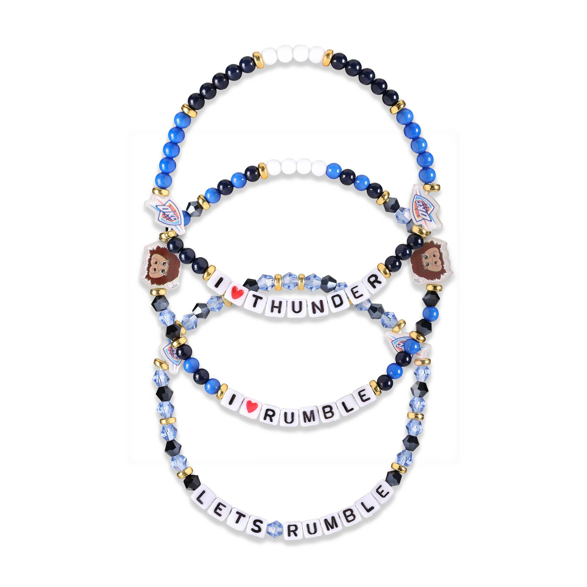 Oklahoma City Thunder NBA 3 Pack Friendship Bracelet