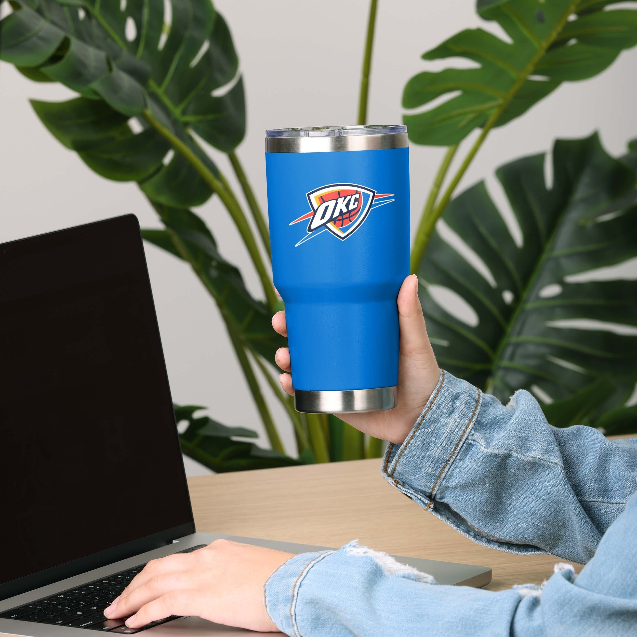 Oklahoma City Thunder NBA Team Logo 30 oz Tumbler - Image 2