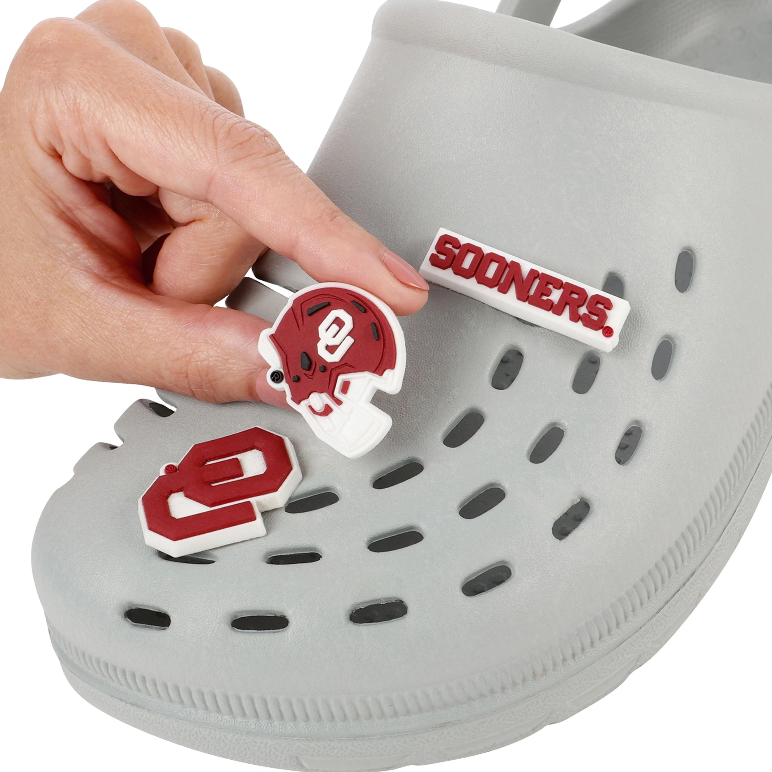 Oklahoma Sooners NCAA 10 Pack Team Clog Charms - Image 3