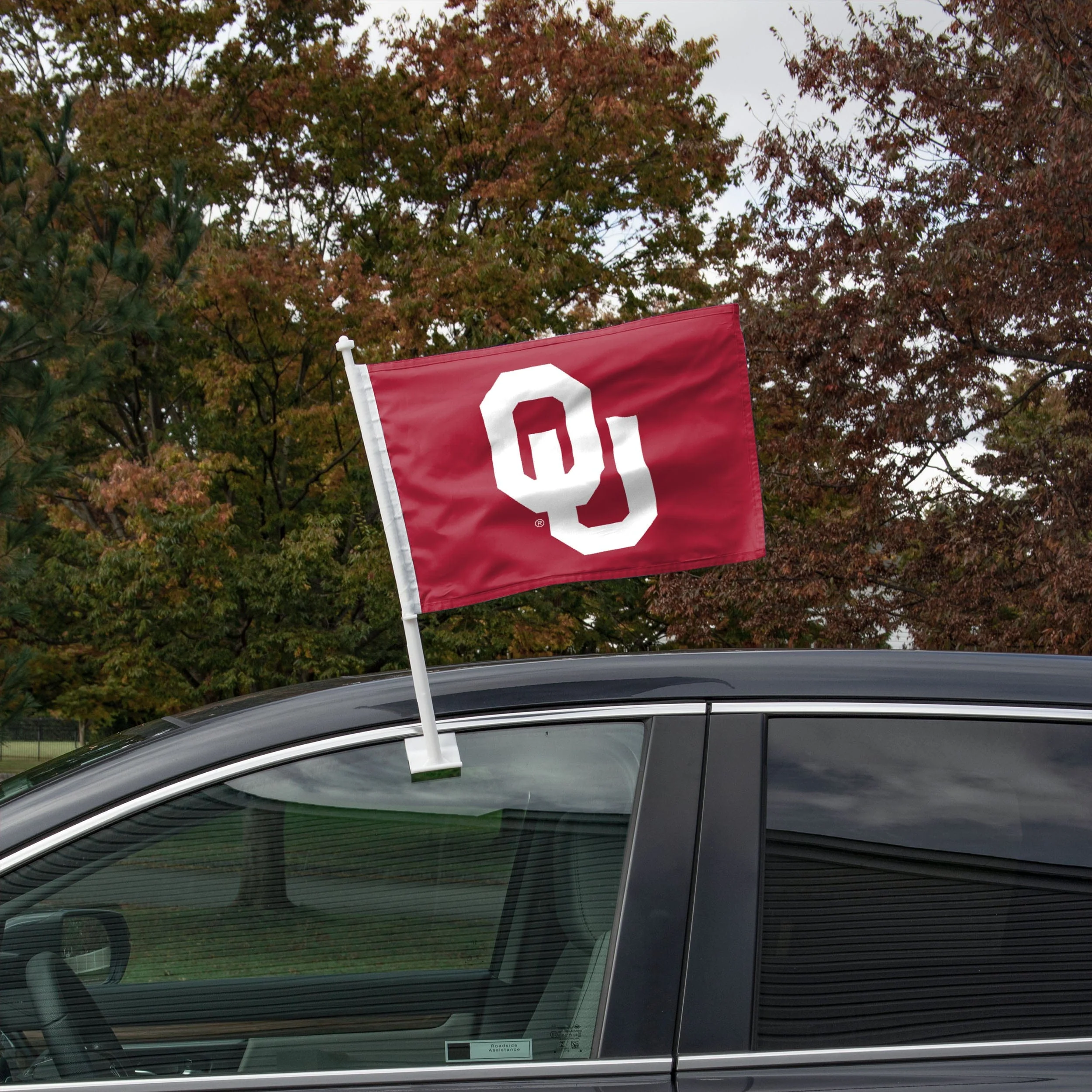 Oklahoma Sooners NCAA 2 Pack Solid Car Flag - Image 2