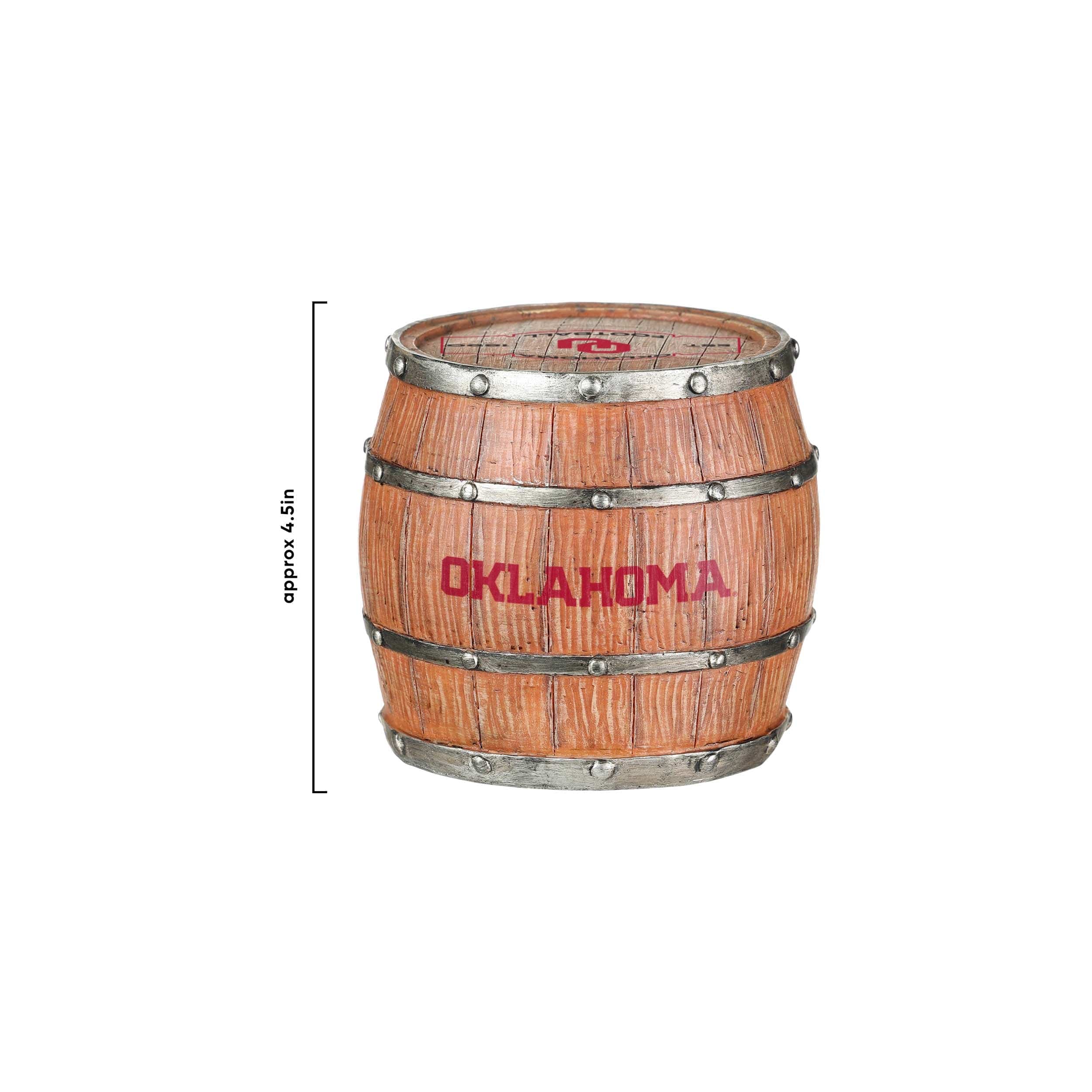 Oklahoma Sooners NCAA 5 Pack Barrel Coaster Set - Image 4