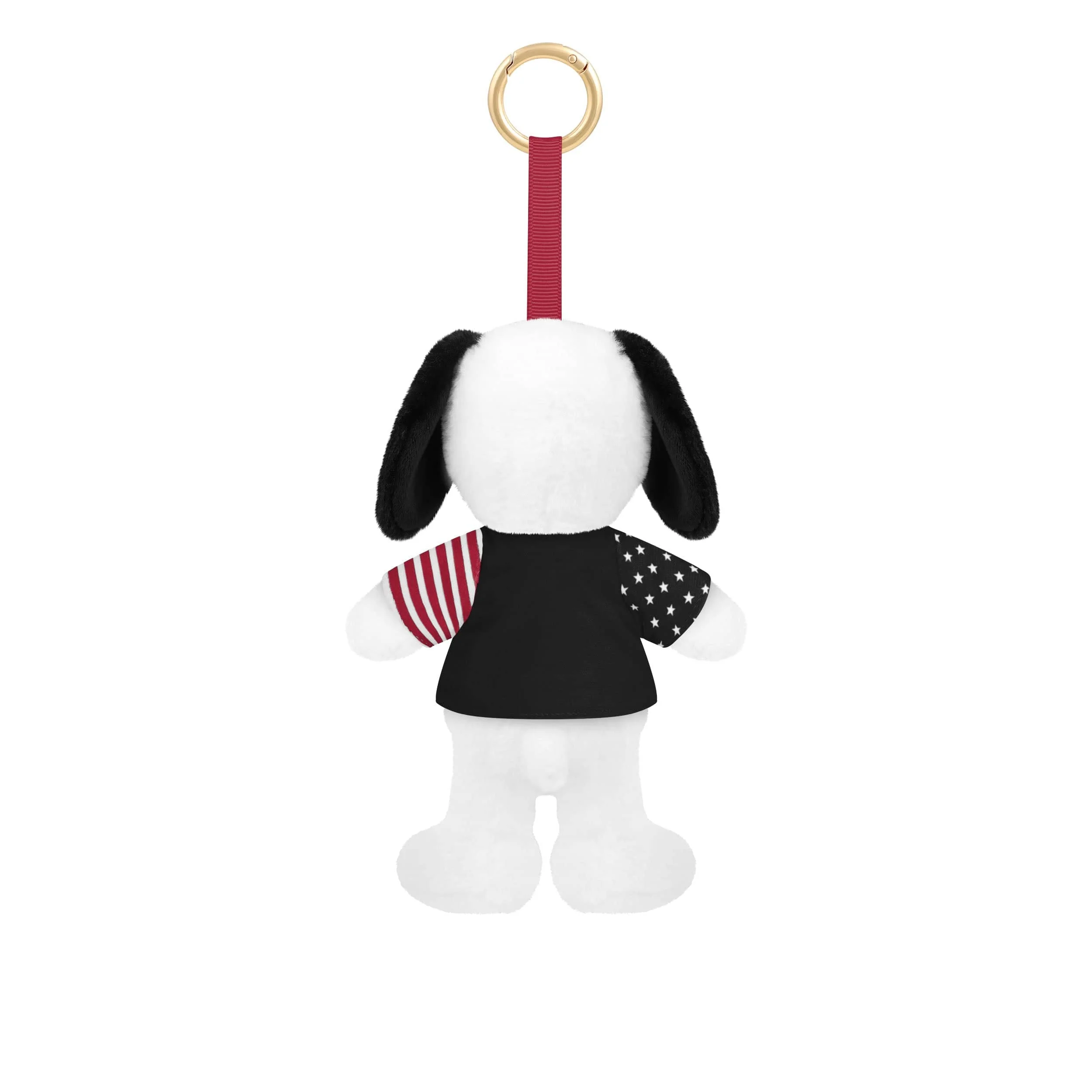 Oklahoma Sooners NCAA Americana Plush Snoopy Peanuts Bag Charm Keychain - Image 2