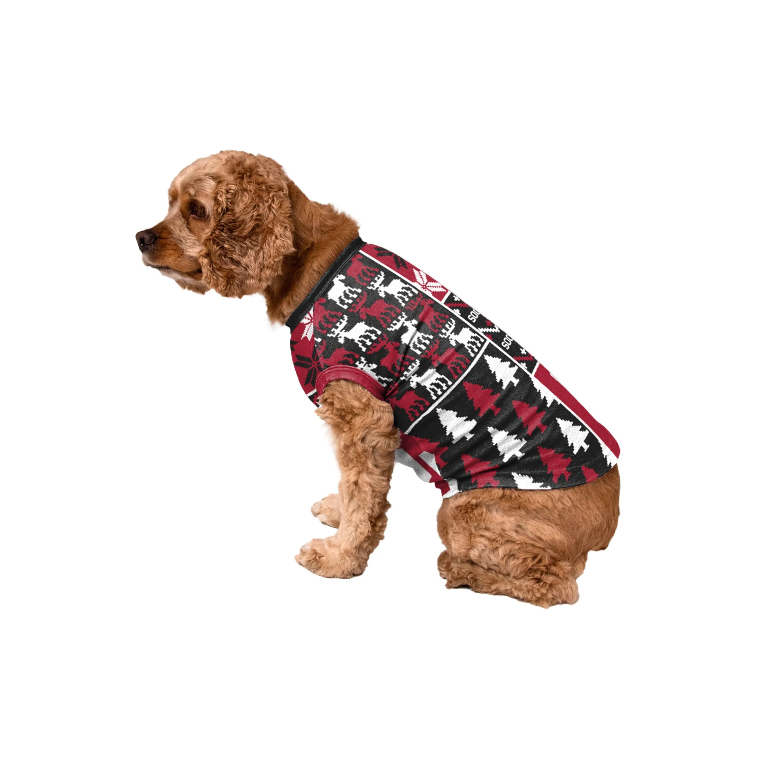 Oklahoma Sooners NCAA Busy Block Dog Sweater