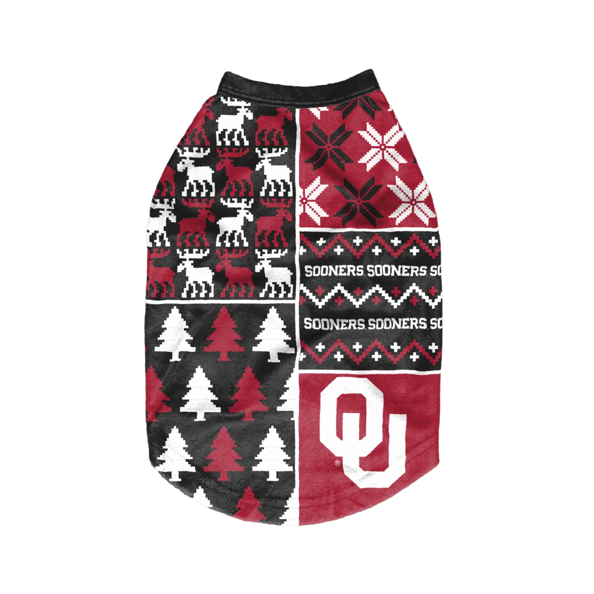 Oklahoma Sooners NCAA Busy Block Dog Sweater - Image 2