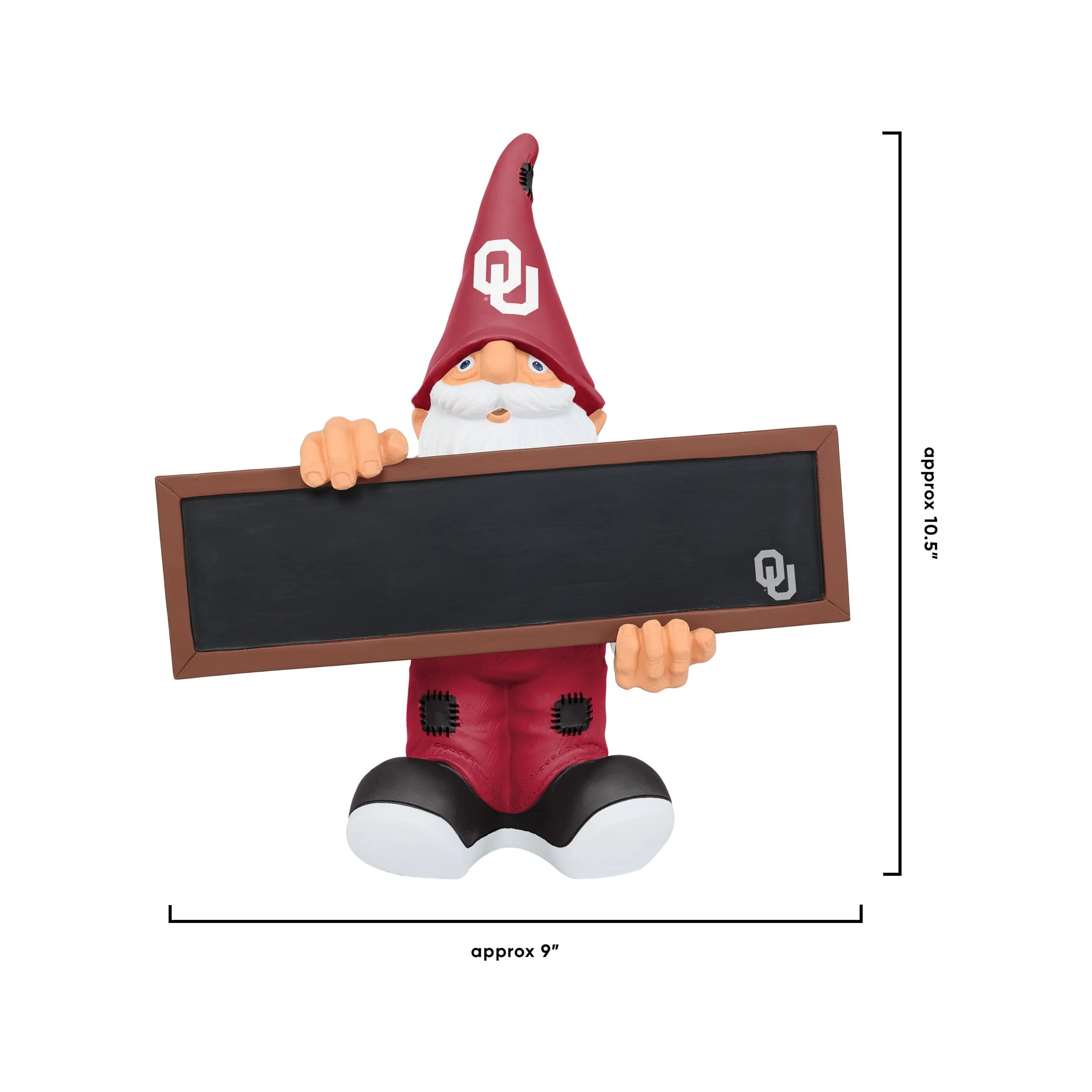 Oklahoma Sooners NCAA Chalkboard Sign Gnome - Image 4
