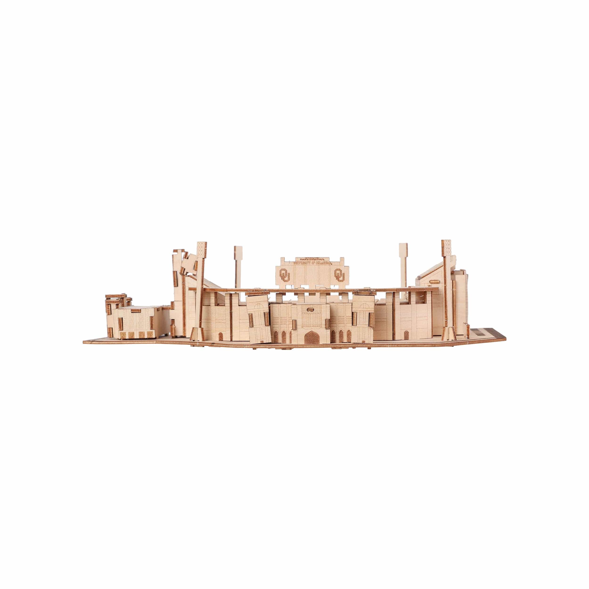 Oklahoma Sooners NCAA Gaylord Family - Oklahoma Memorial Stadium Wood PZLZ Stadium - Image 2