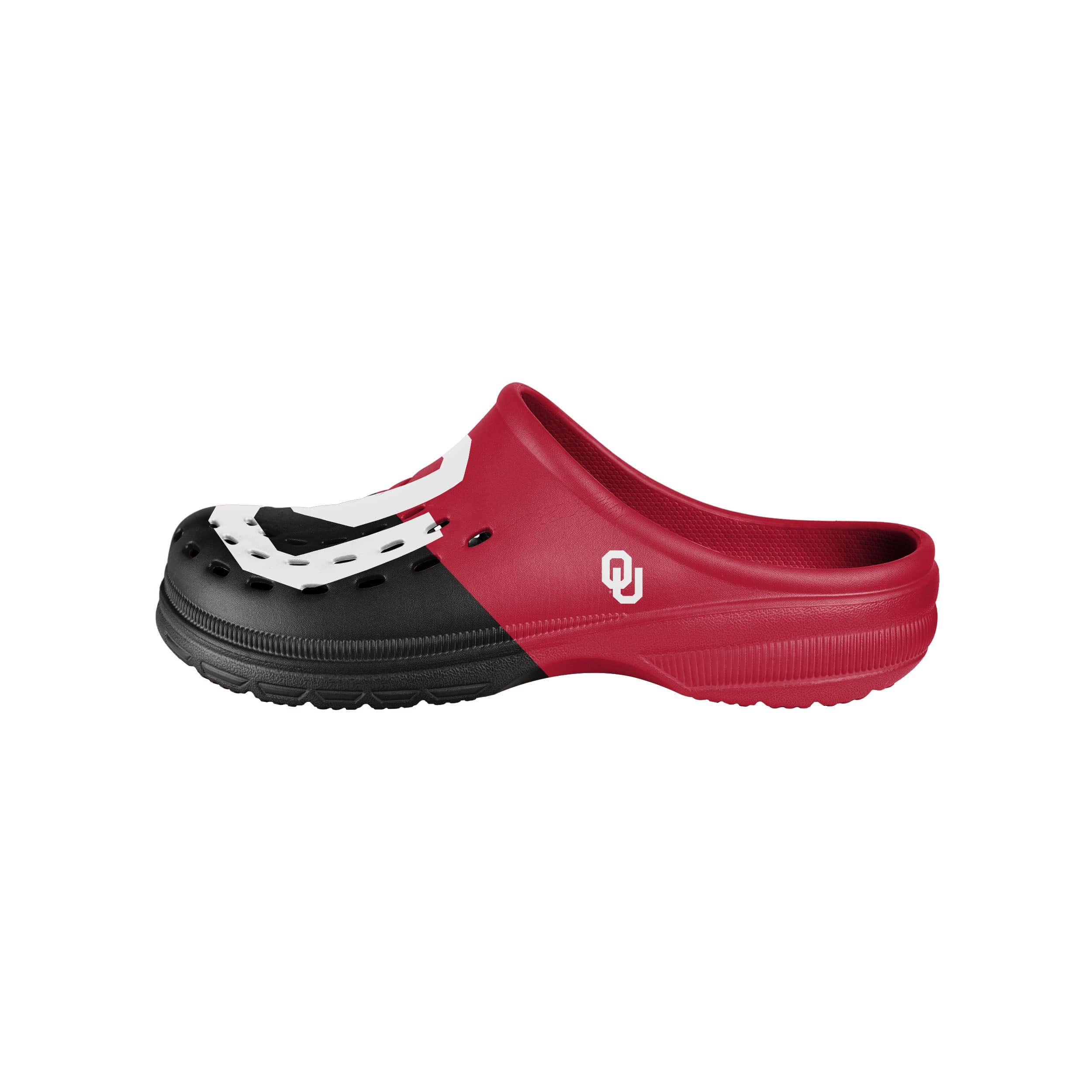 Oklahoma Sooners NCAA Mens Colorblock Big Logo Clog - Image 2