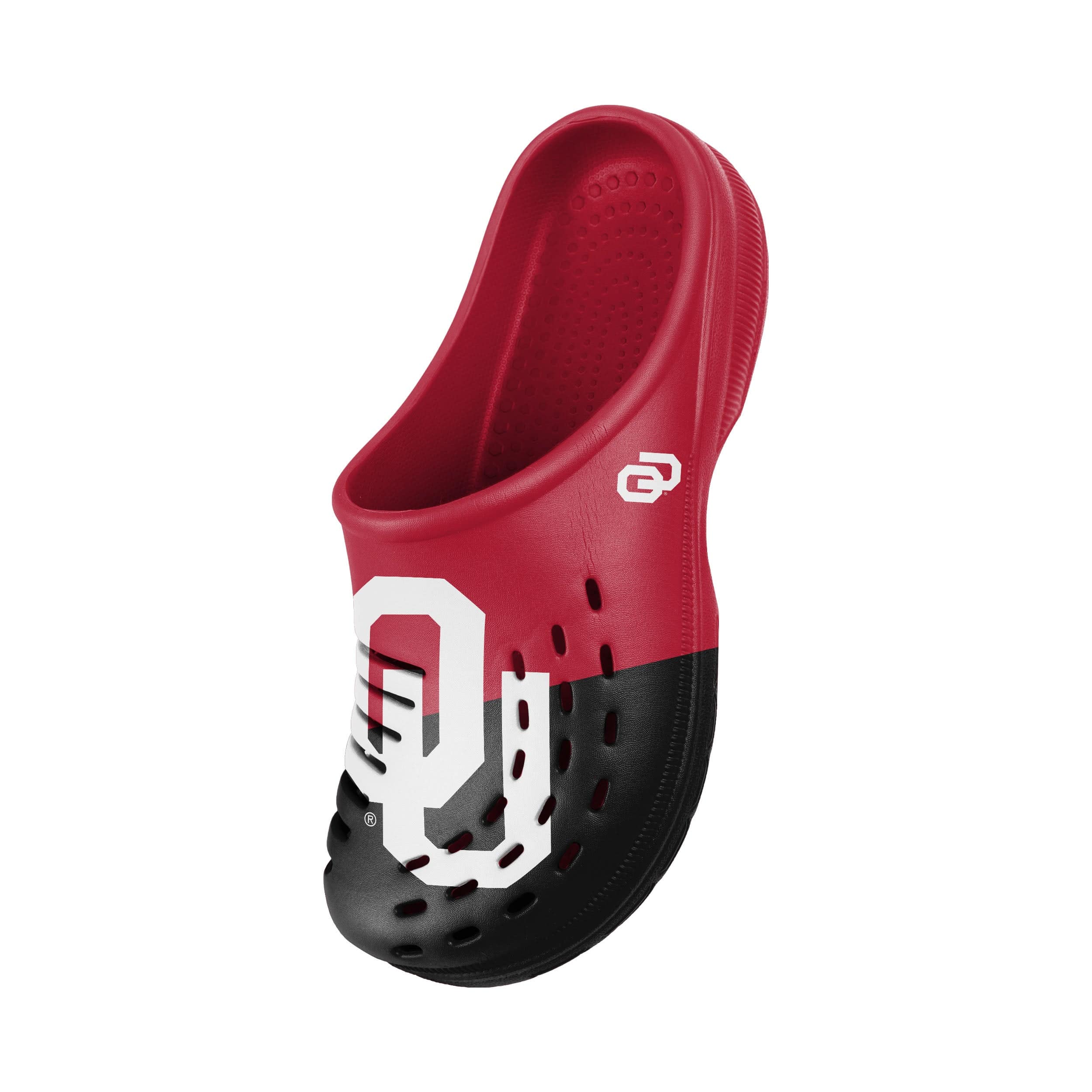 Oklahoma Sooners NCAA Mens Colorblock Big Logo Clog - Image 3