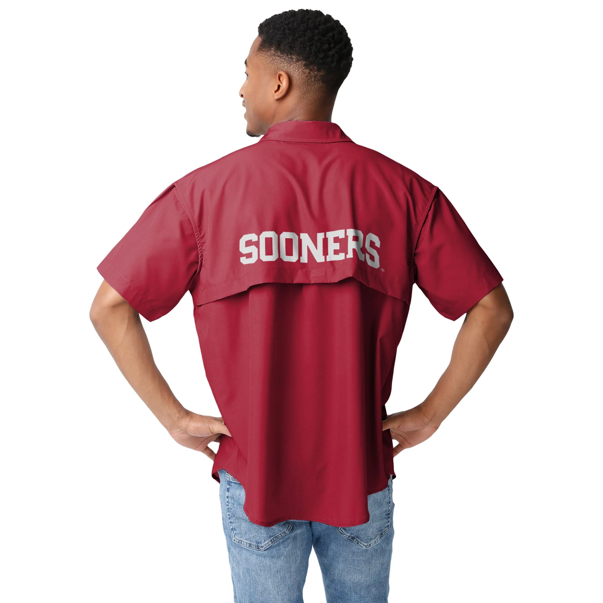 Oklahoma Sooners NCAA Mens Gone Fishing Shirt - Image 4