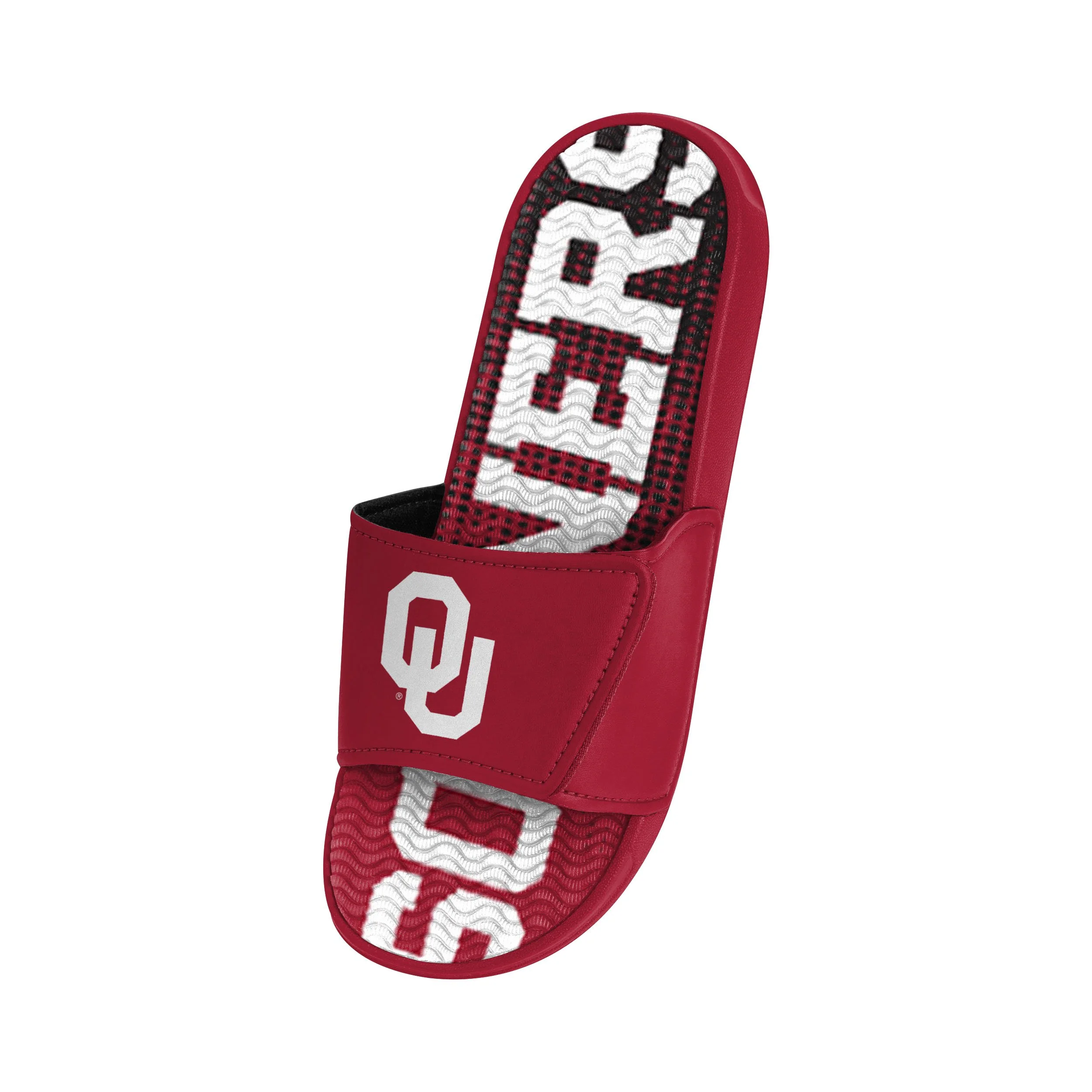 Oklahoma Sooners NCAA Mens Gradient Wordmark Gel Slide - Image 3