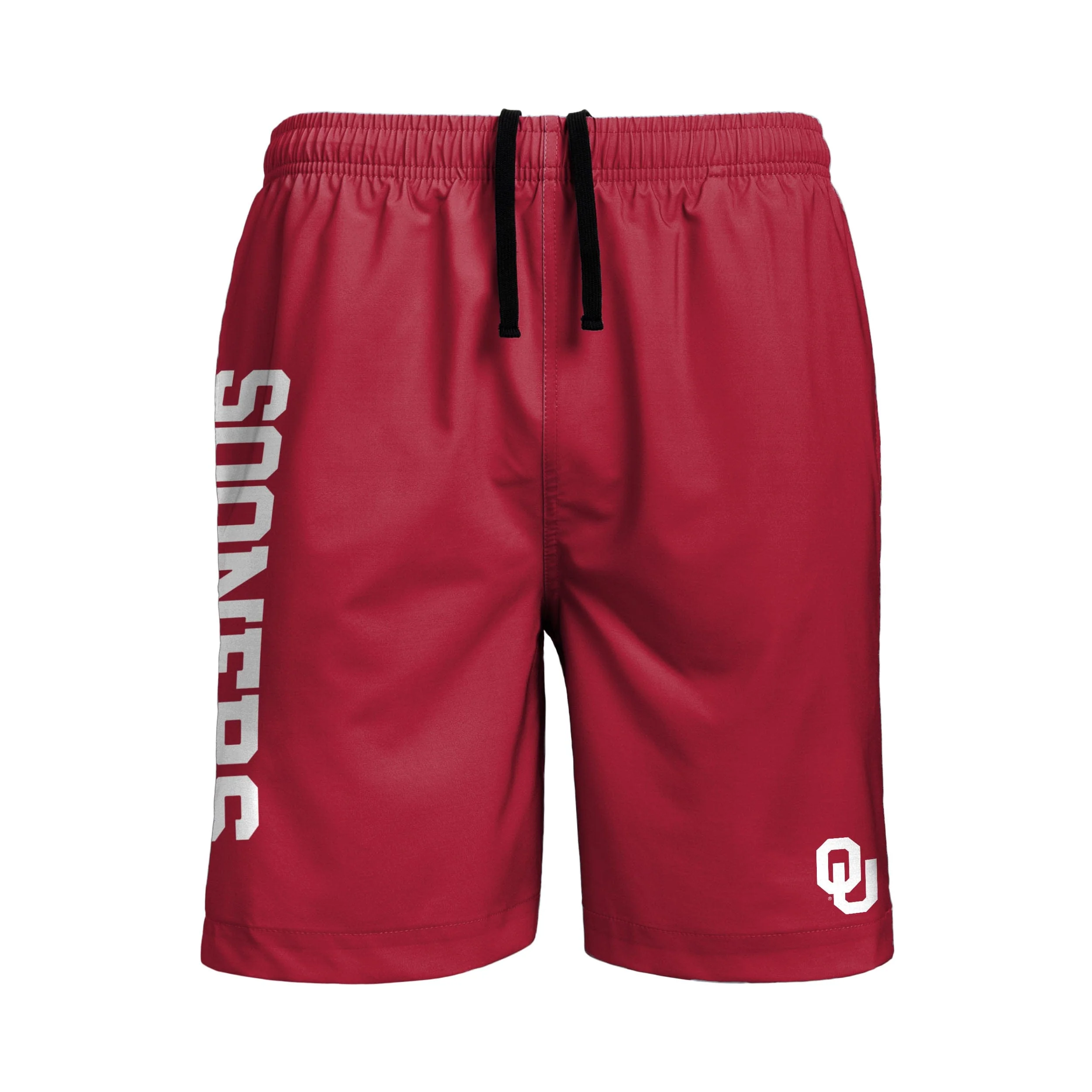 Oklahoma Sooners NCAA Mens Solid Wordmark Traditional Swimming Trunks