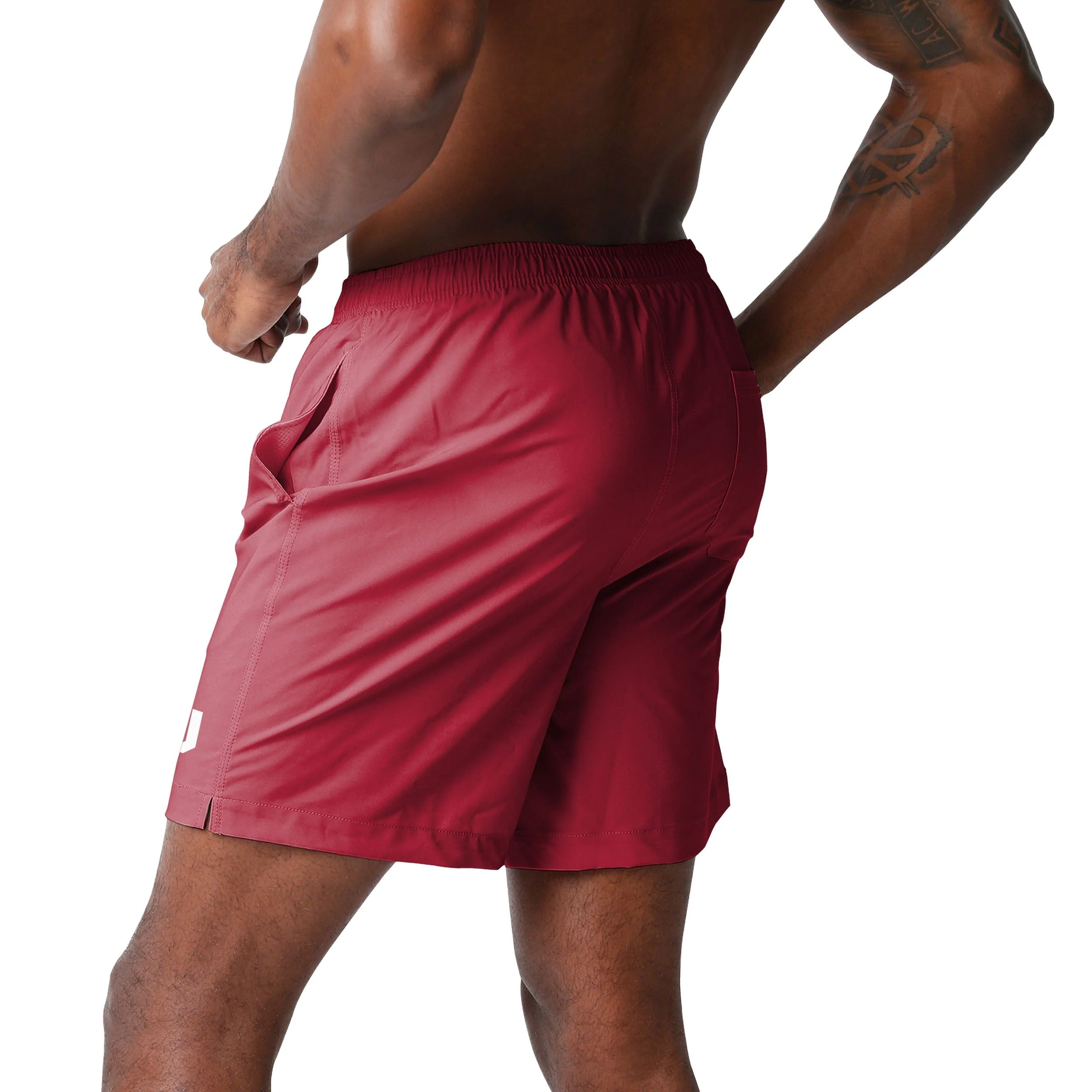 Oklahoma Sooners NCAA Mens Solid Wordmark Traditional Swimming Trunks - Image 3
