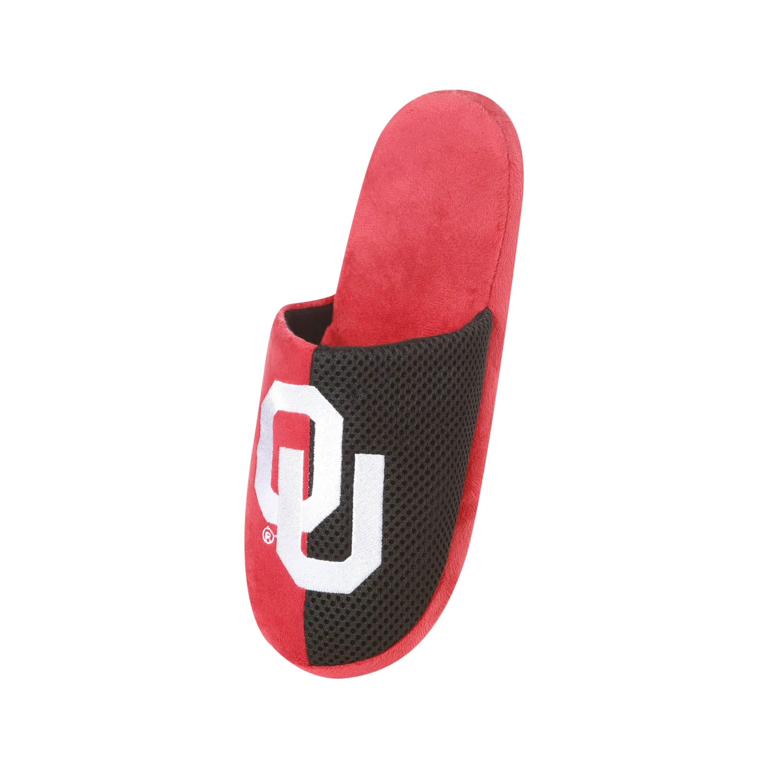 Oklahoma Sooners NCAA Mens Team Logo Staycation Slippers - Image 3