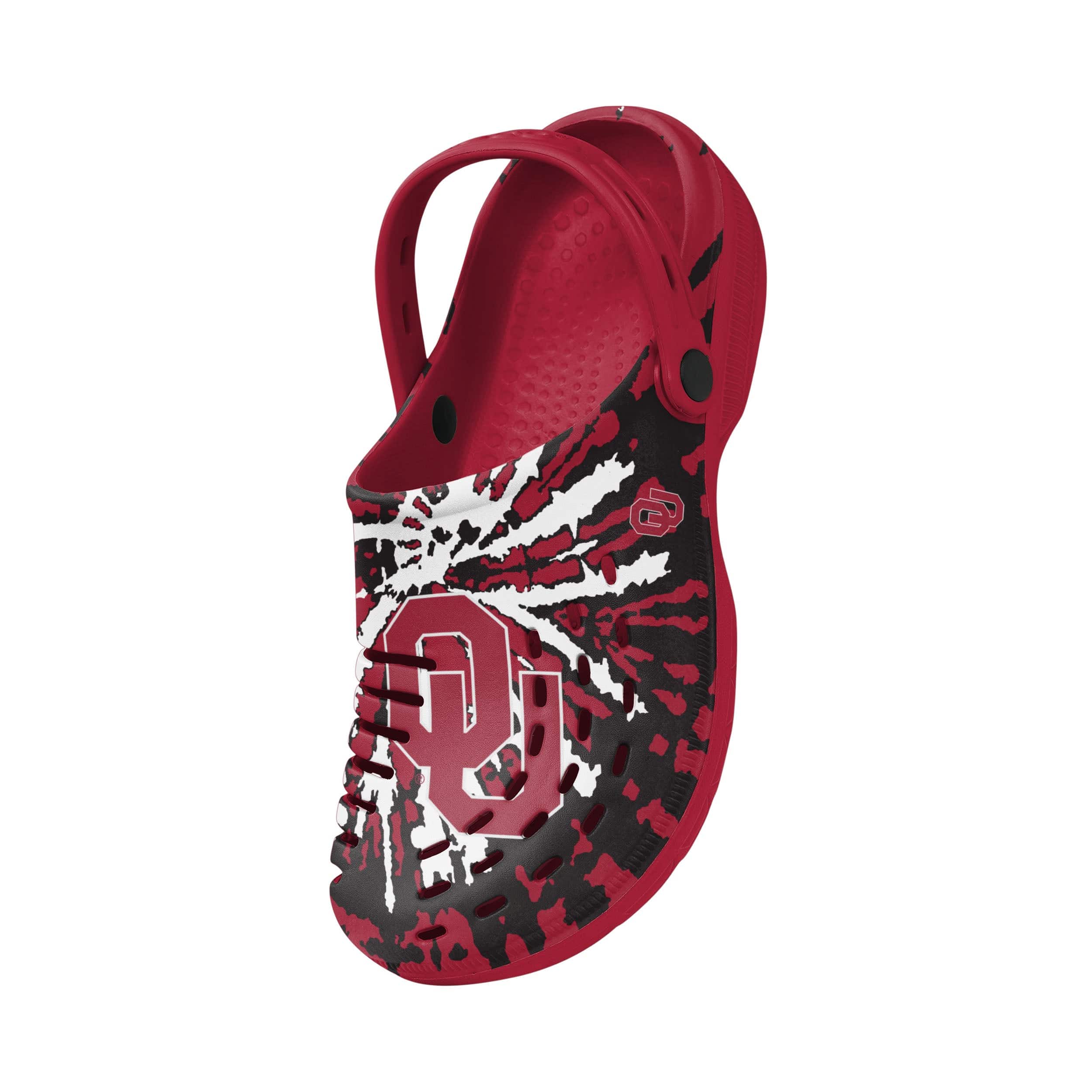 Oklahoma Sooners NCAA Mens Tie-Dye Clog With Strap - Image 3