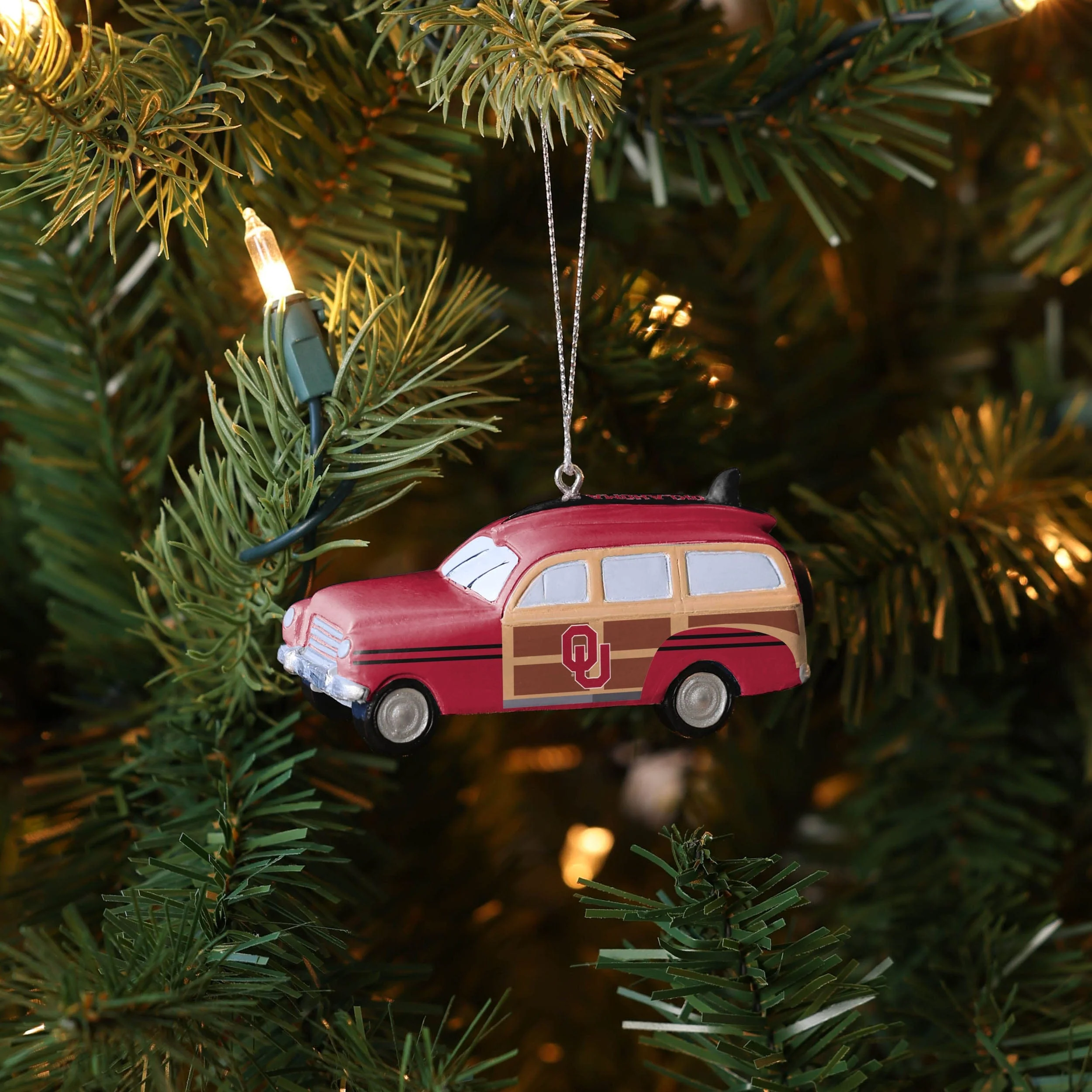 Oklahoma Sooners NCAA Station Wagon Ornament - Image 4