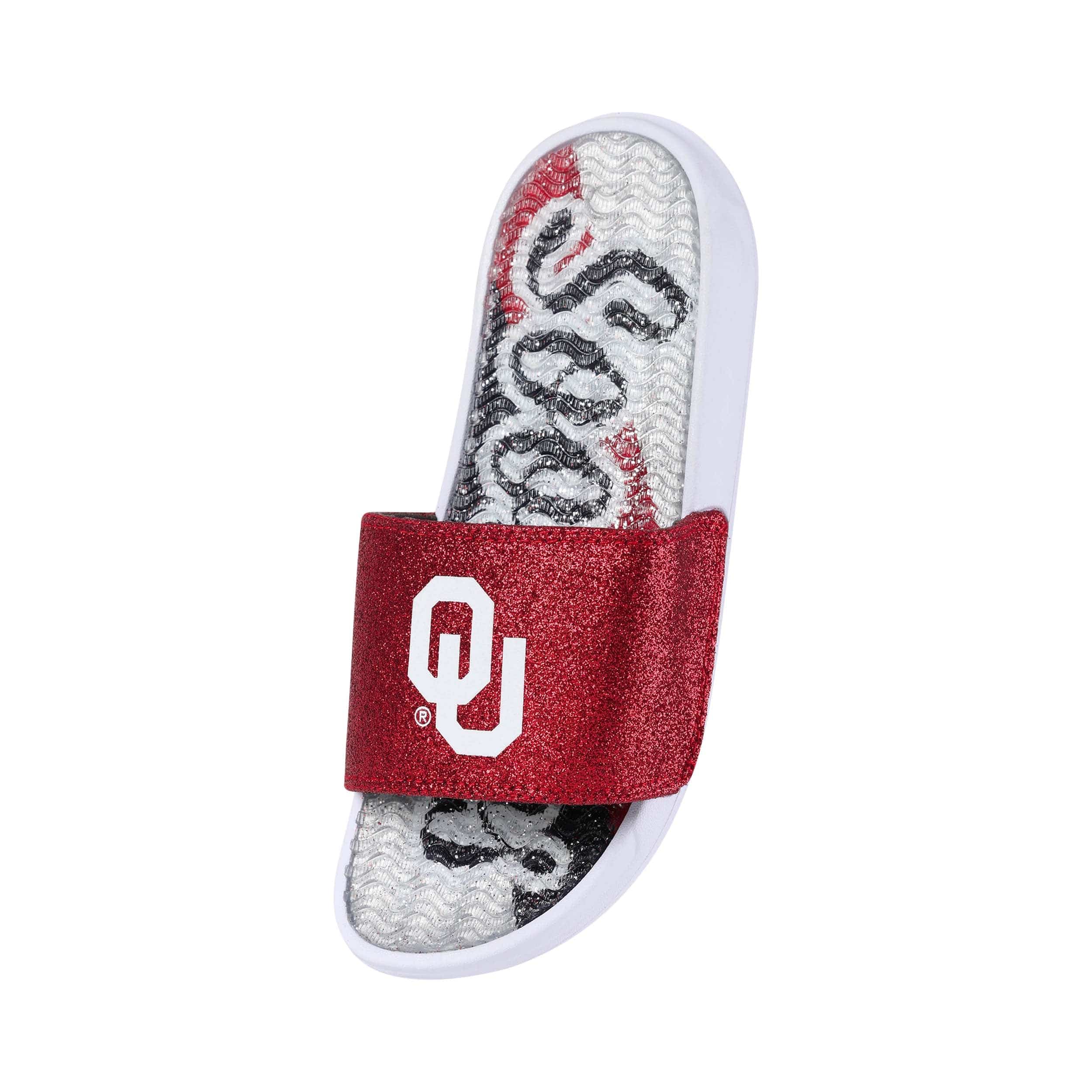 Oklahoma Sooners NCAA Womens Glitter Gel Slide - Image 2