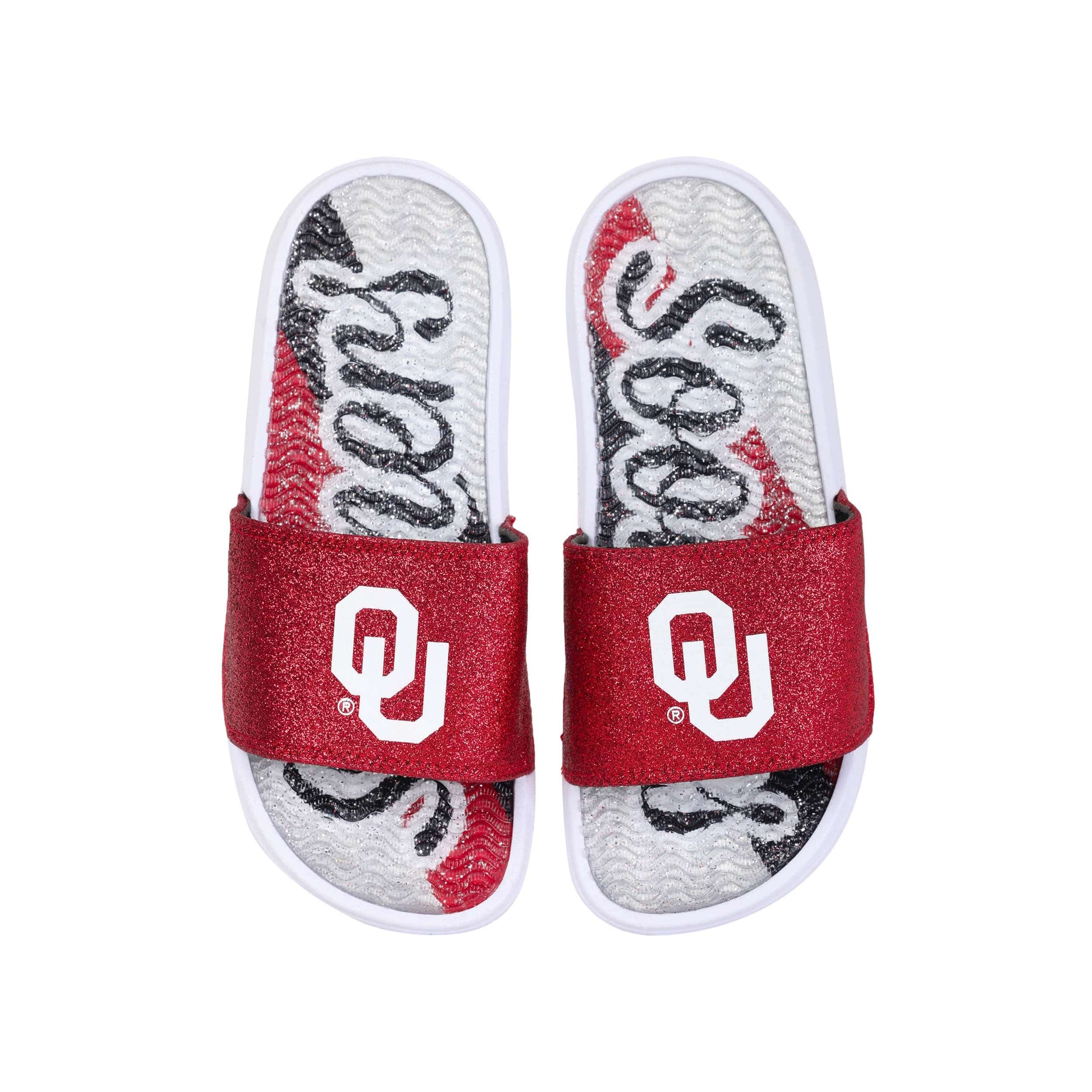 Oklahoma Sooners NCAA Womens Glitter Gel Slide - Image 3