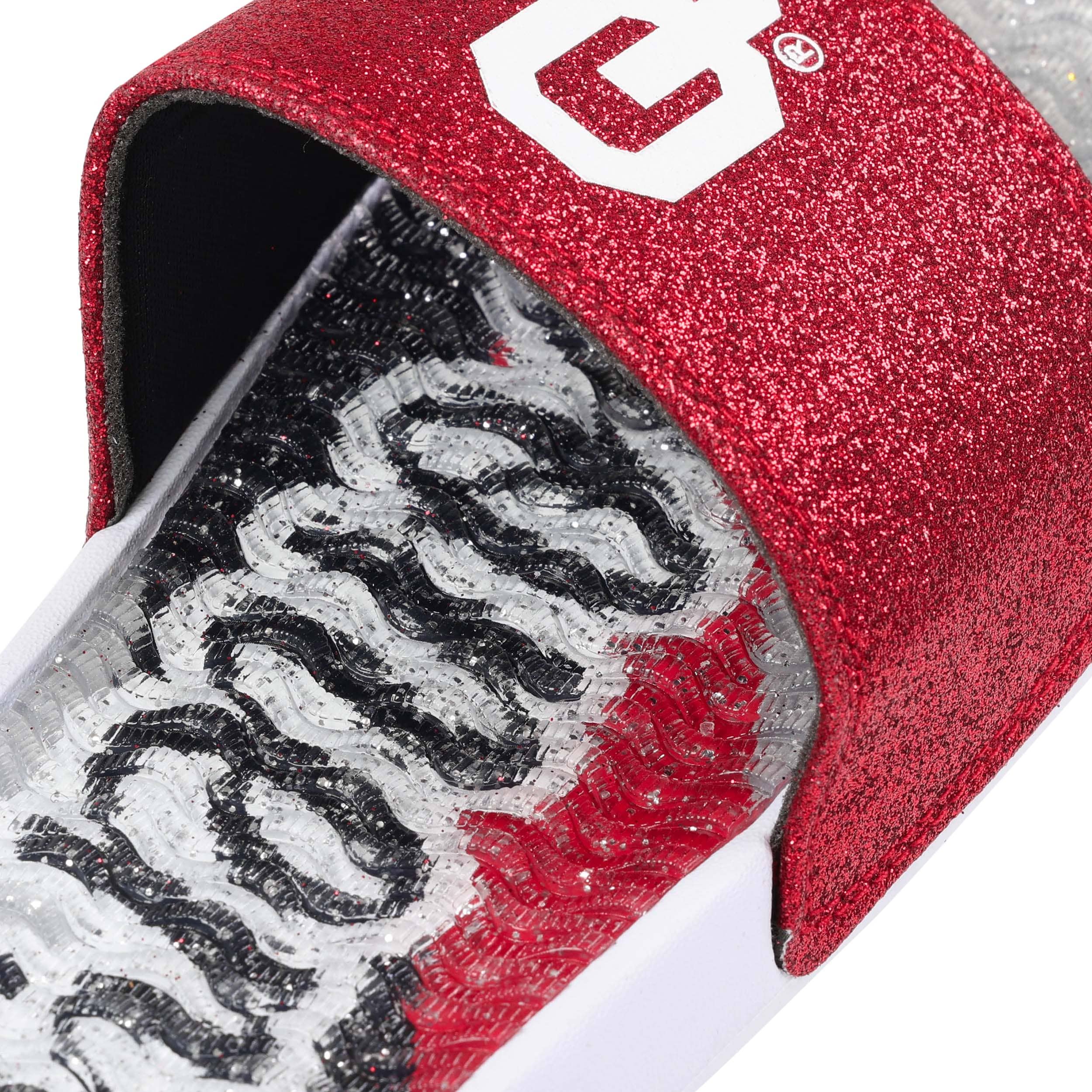 Oklahoma Sooners NCAA Womens Glitter Gel Slide - Image 4