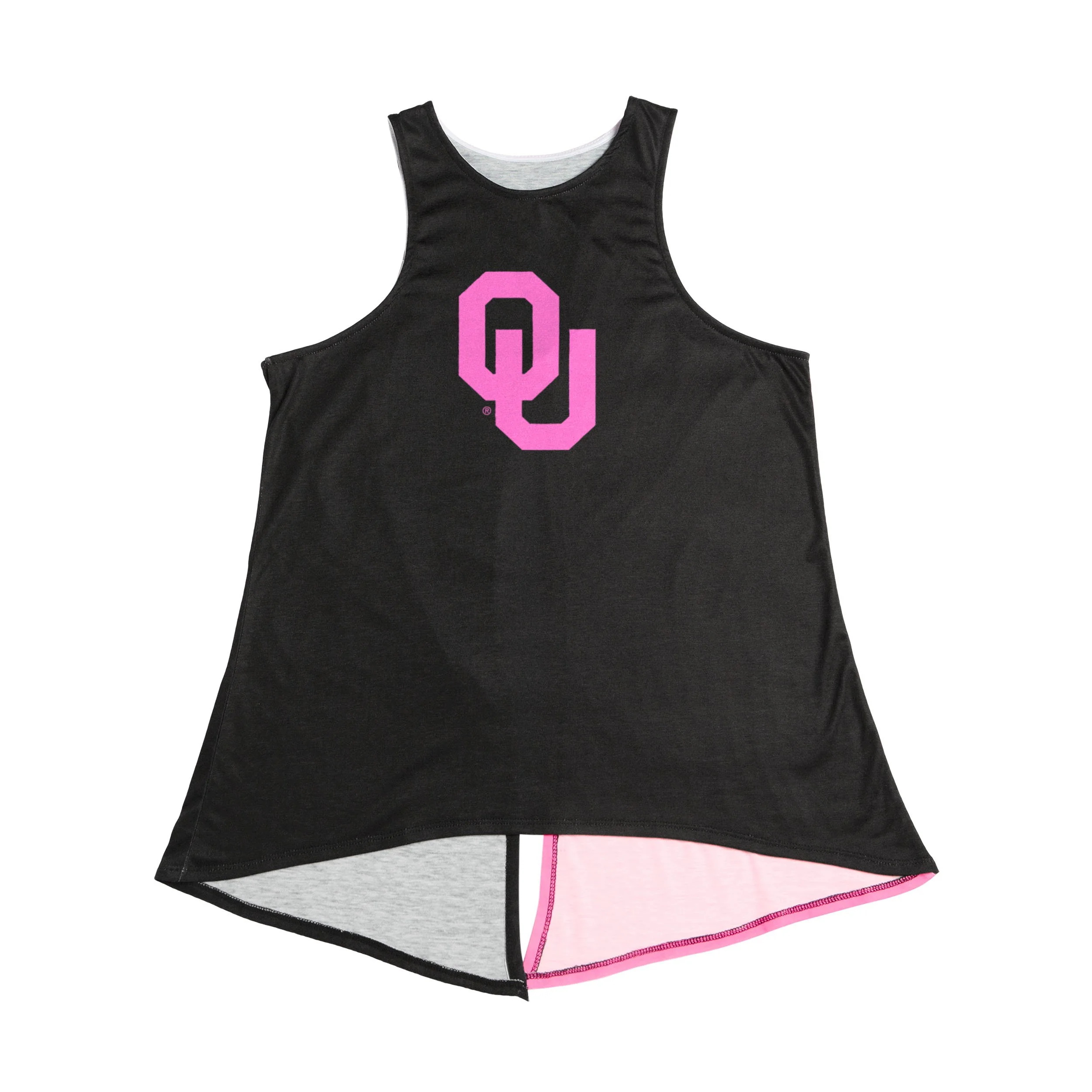Oklahoma Sooners NCAA Womens Highlights Tie-Breaker Sleeveless Top - Image 4