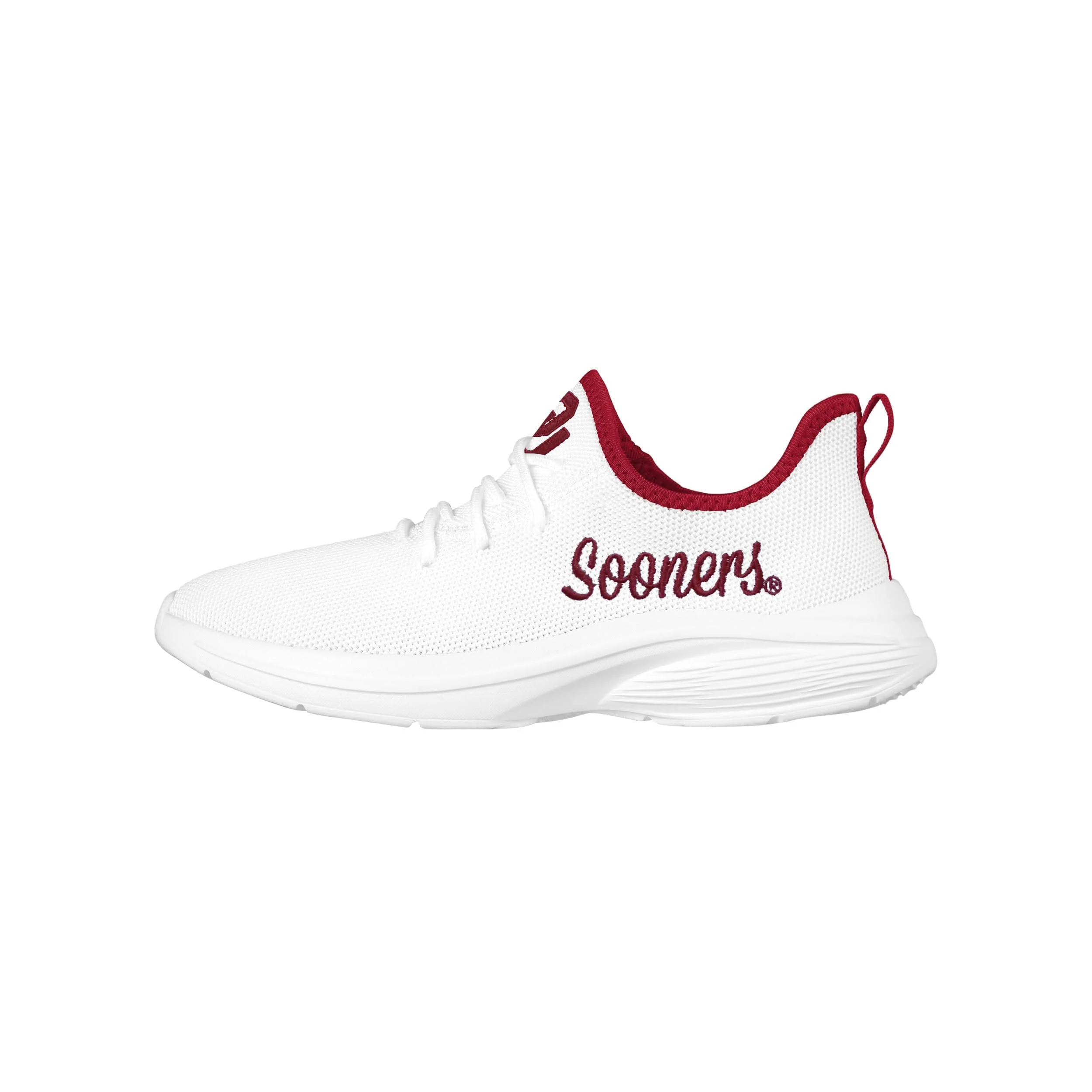 Oklahoma Sooners NCAA Womens Midsole White Sneaker