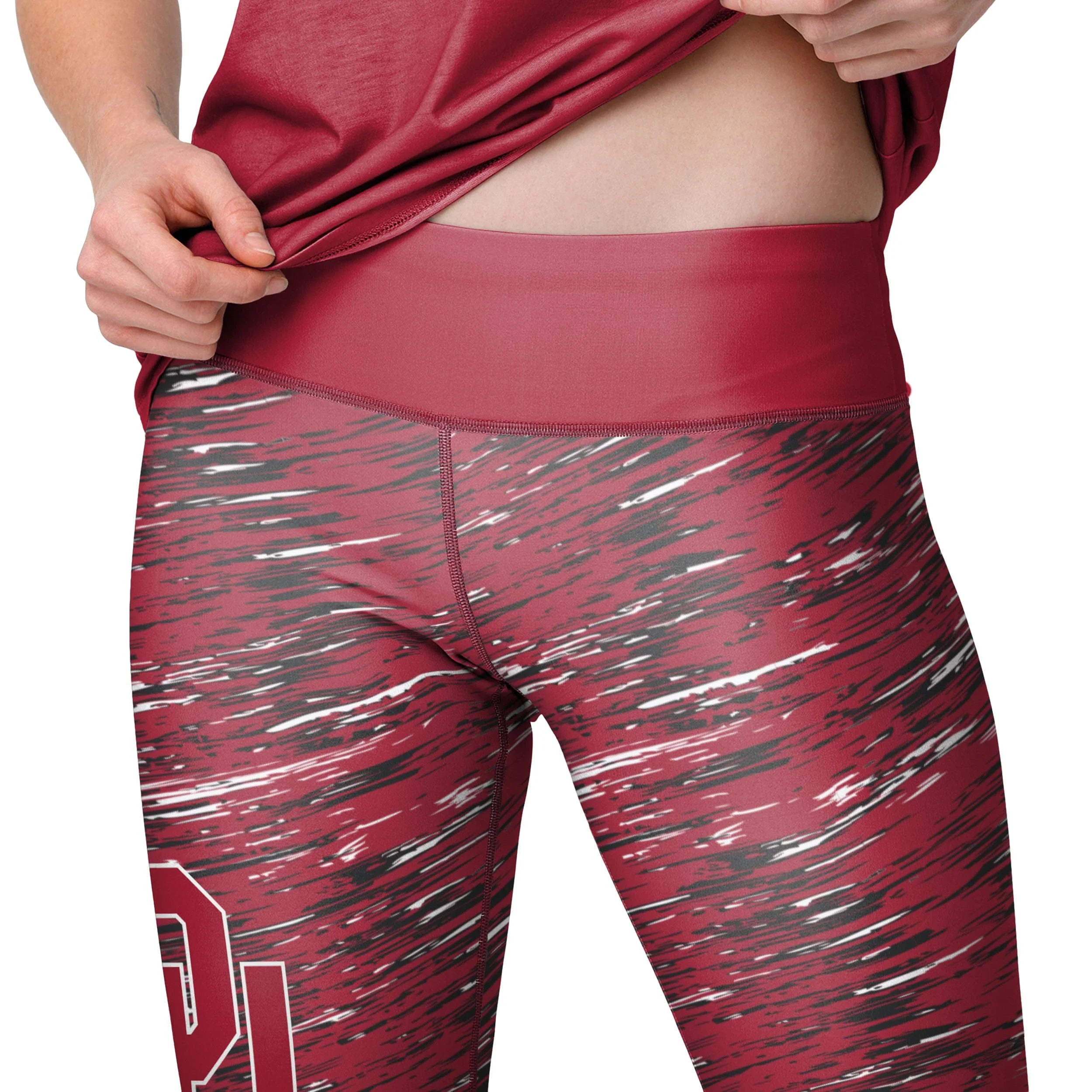 Oklahoma Sooners NCAA Womens Static Rain Leggings - Image 3