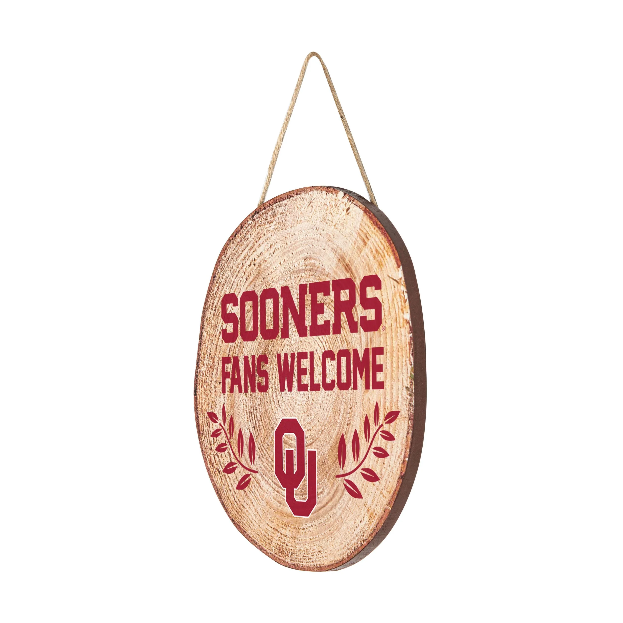 Oklahoma Sooners NCAA Wood Stump Sign - Image 2