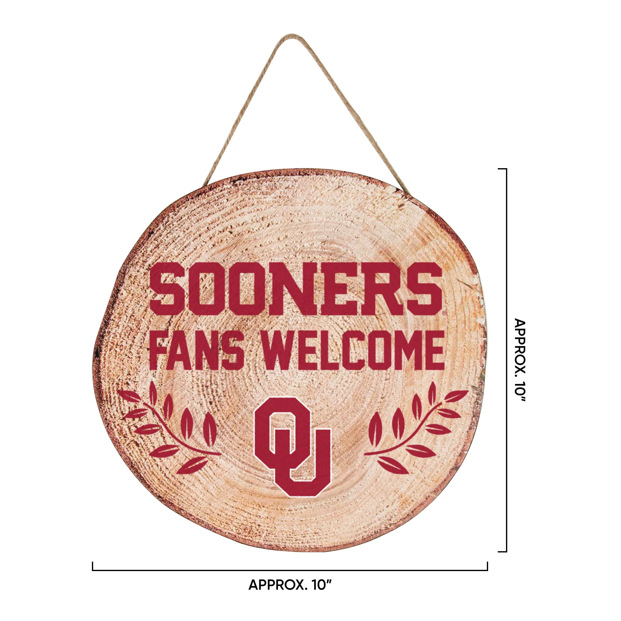 Oklahoma Sooners NCAA Wood Stump Sign - Image 3