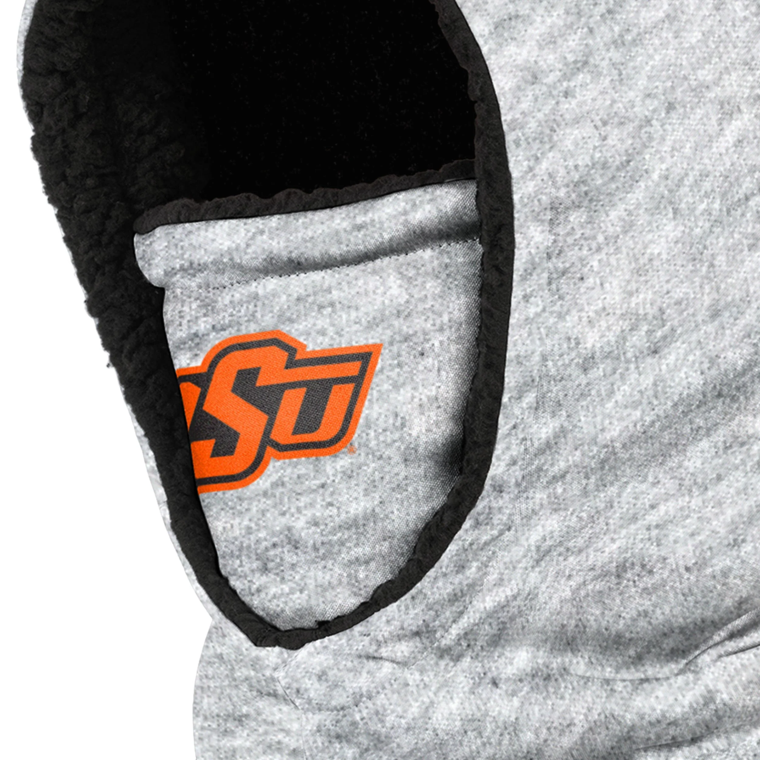 Oklahoma State Cowboys NCAA Heather Grey Big Logo Hooded Gaiter - Image 3