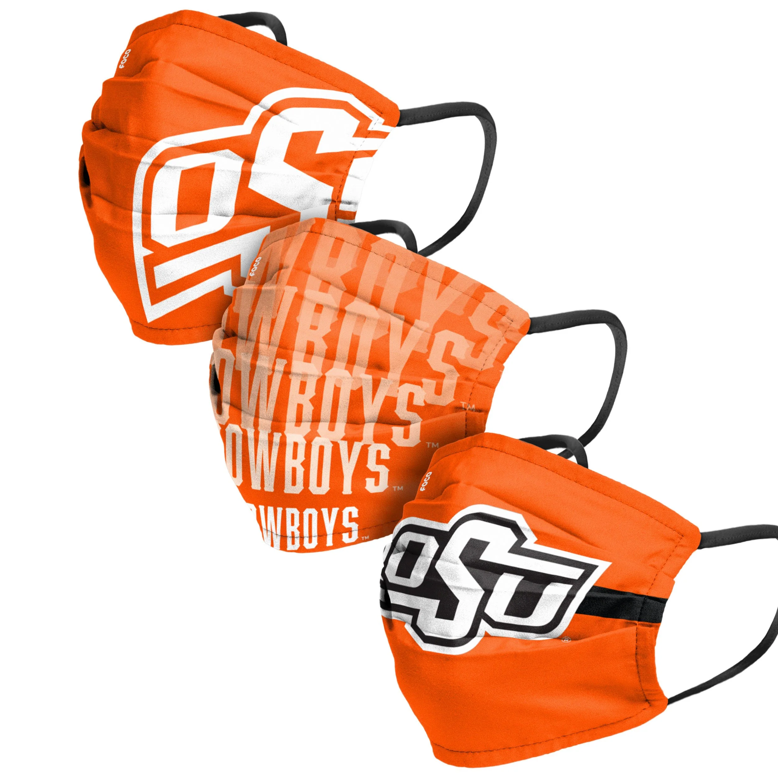 Oklahoma State Cowboys NCAA Mens Matchday 3 Pack Face Cover