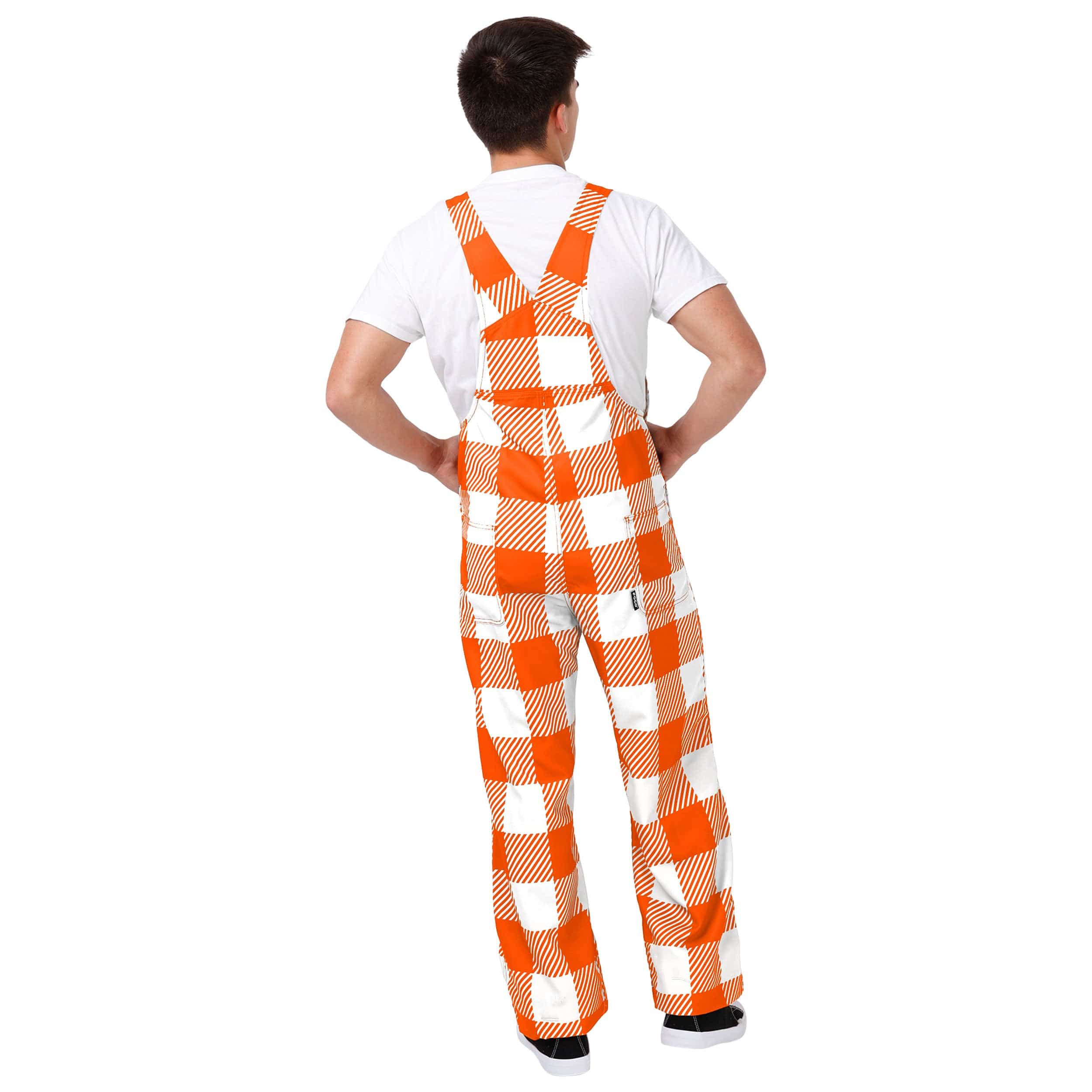 Oklahoma State Cowboys NCAA Mens Plaid Bib Overalls - Image 2