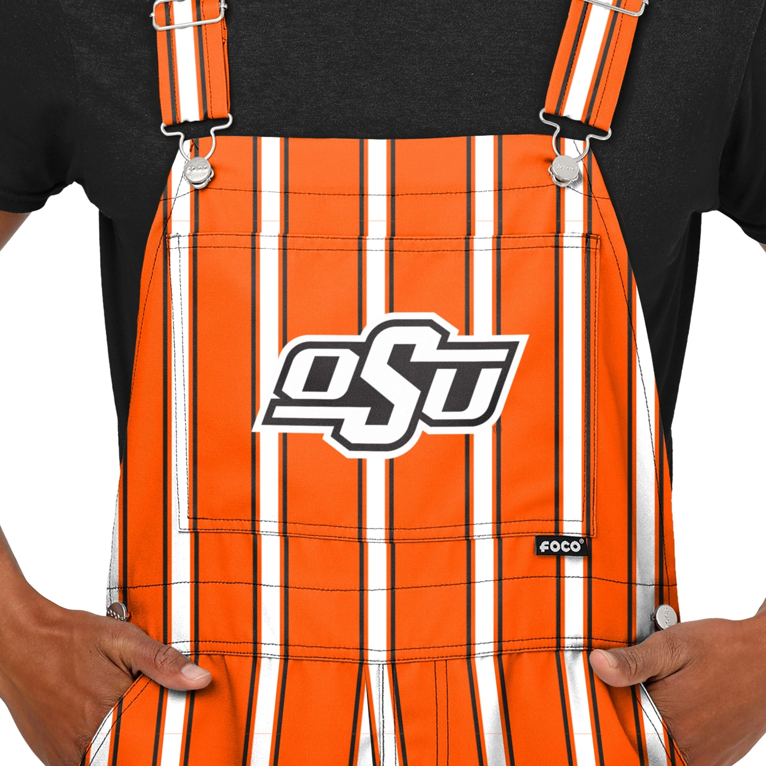 Oklahoma State Cowboys NCAA Mens Sideline Spirit Bib Overalls - Image 4
