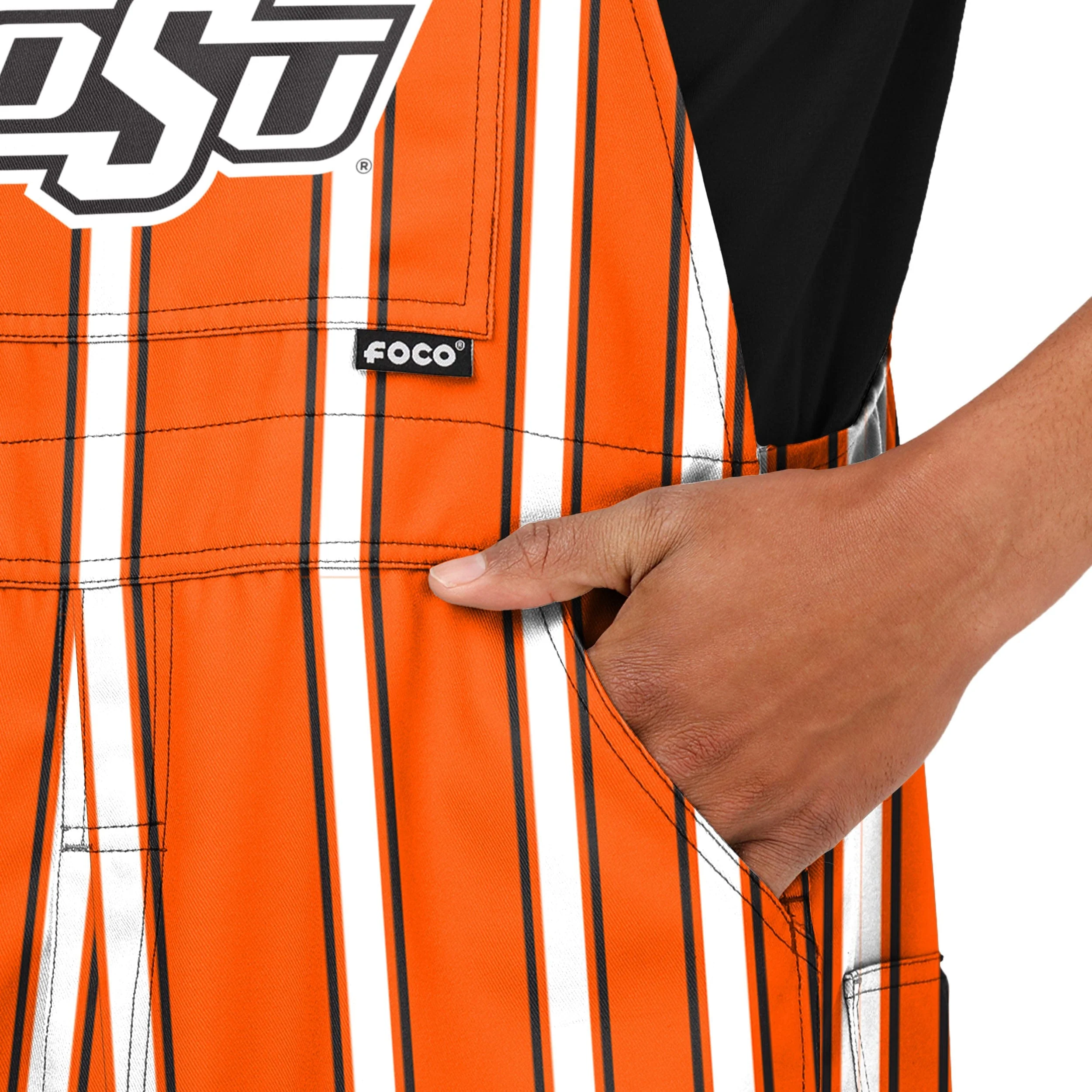 Oklahoma State Cowboys NCAA Mens Sideline Spirit Bib Overalls - Image 5