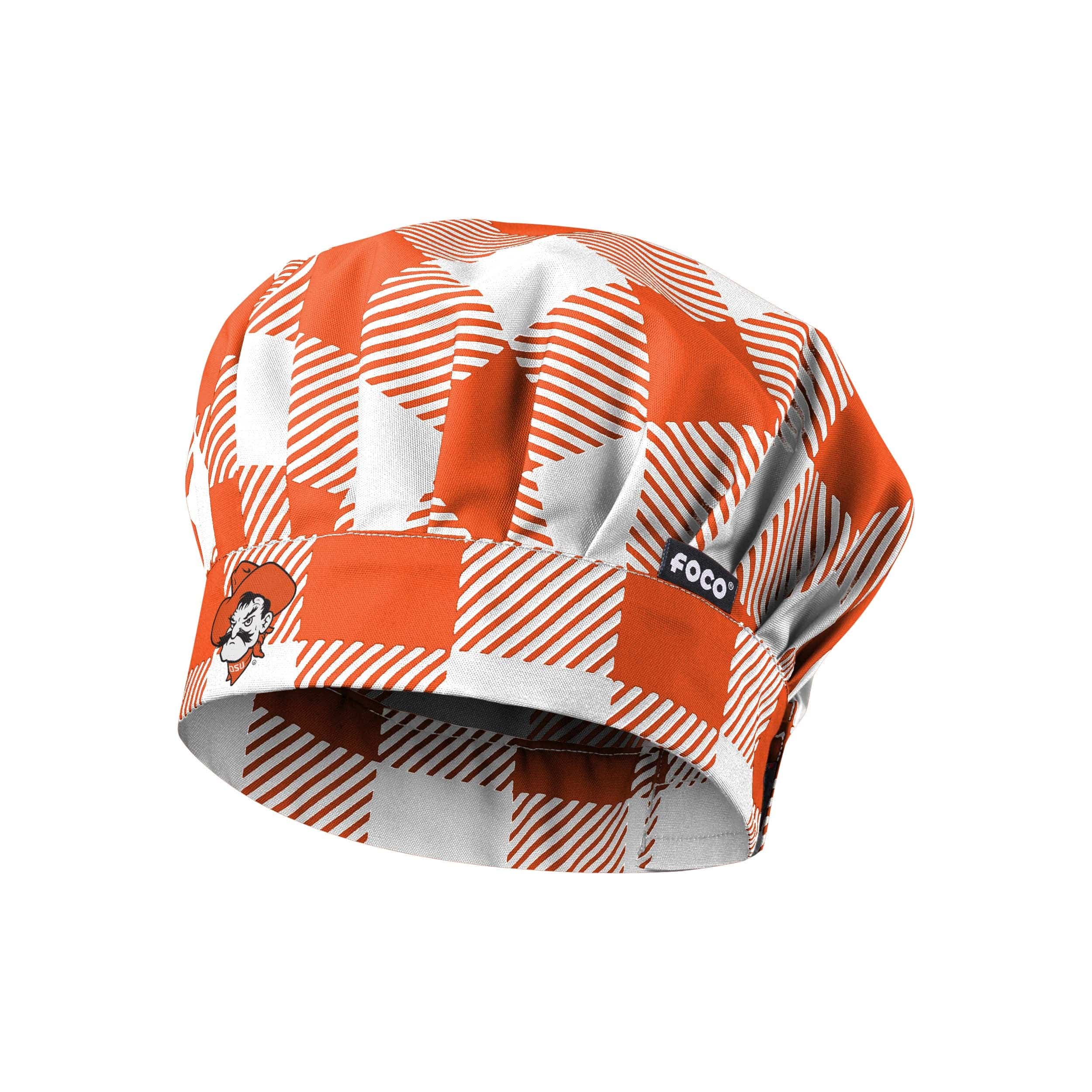 Oklahoma State Cowboys NCAA Plaid Chef Hat