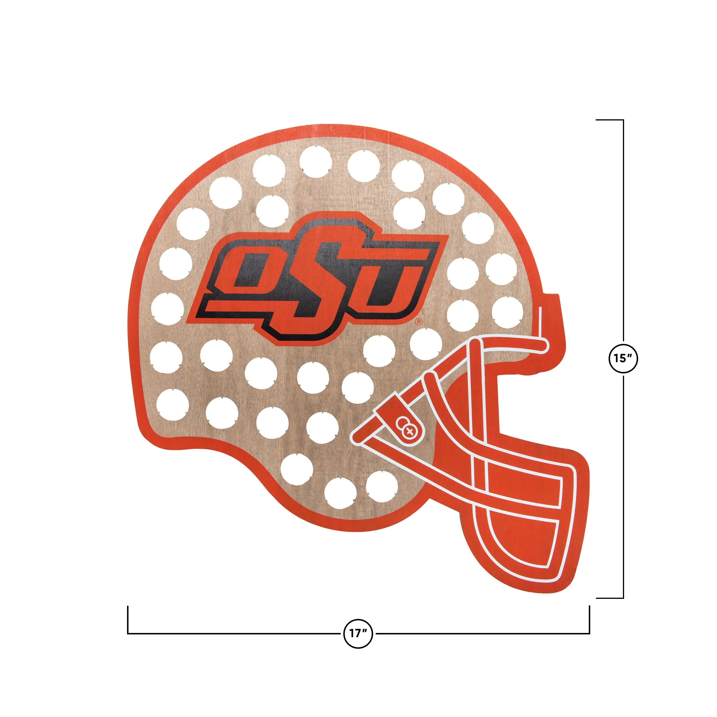 Oklahoma State Cowboys NCAA Push Bottle Cap Wall Sign - Image 3