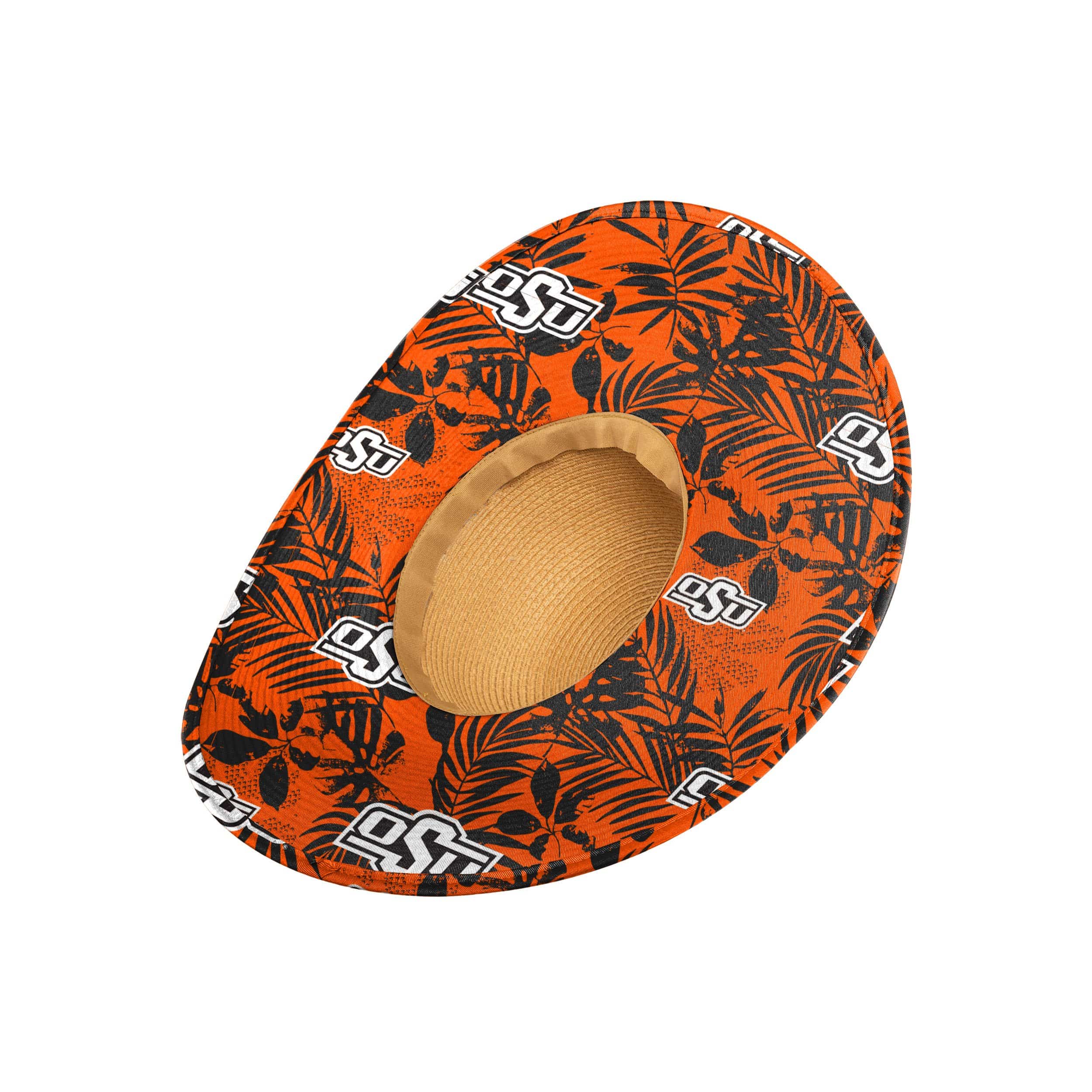 Oklahoma State Cowboys NCAA Womens Floral Straw Hat - Image 2