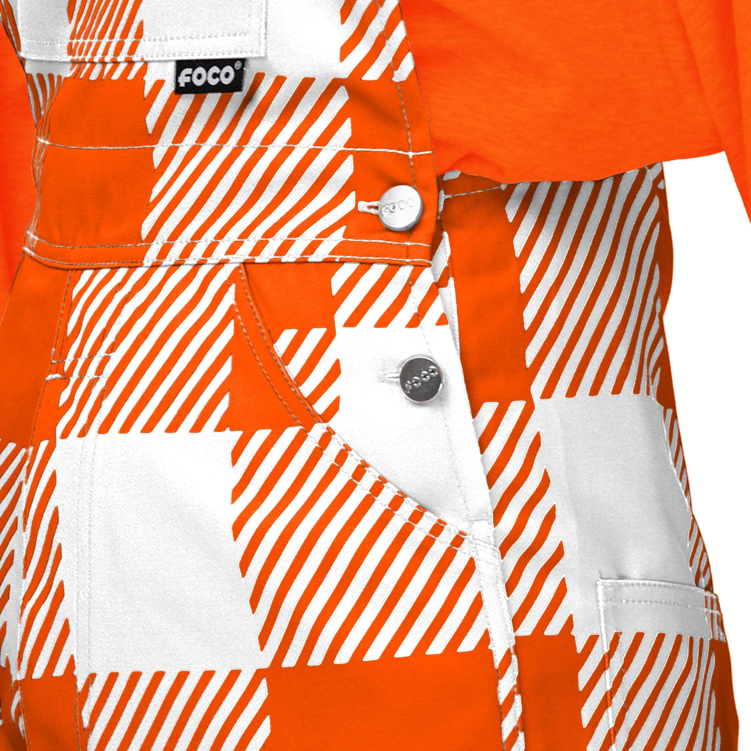 Oklahoma State Cowboys NCAA Womens Plaid Bib Overalls - Image 5