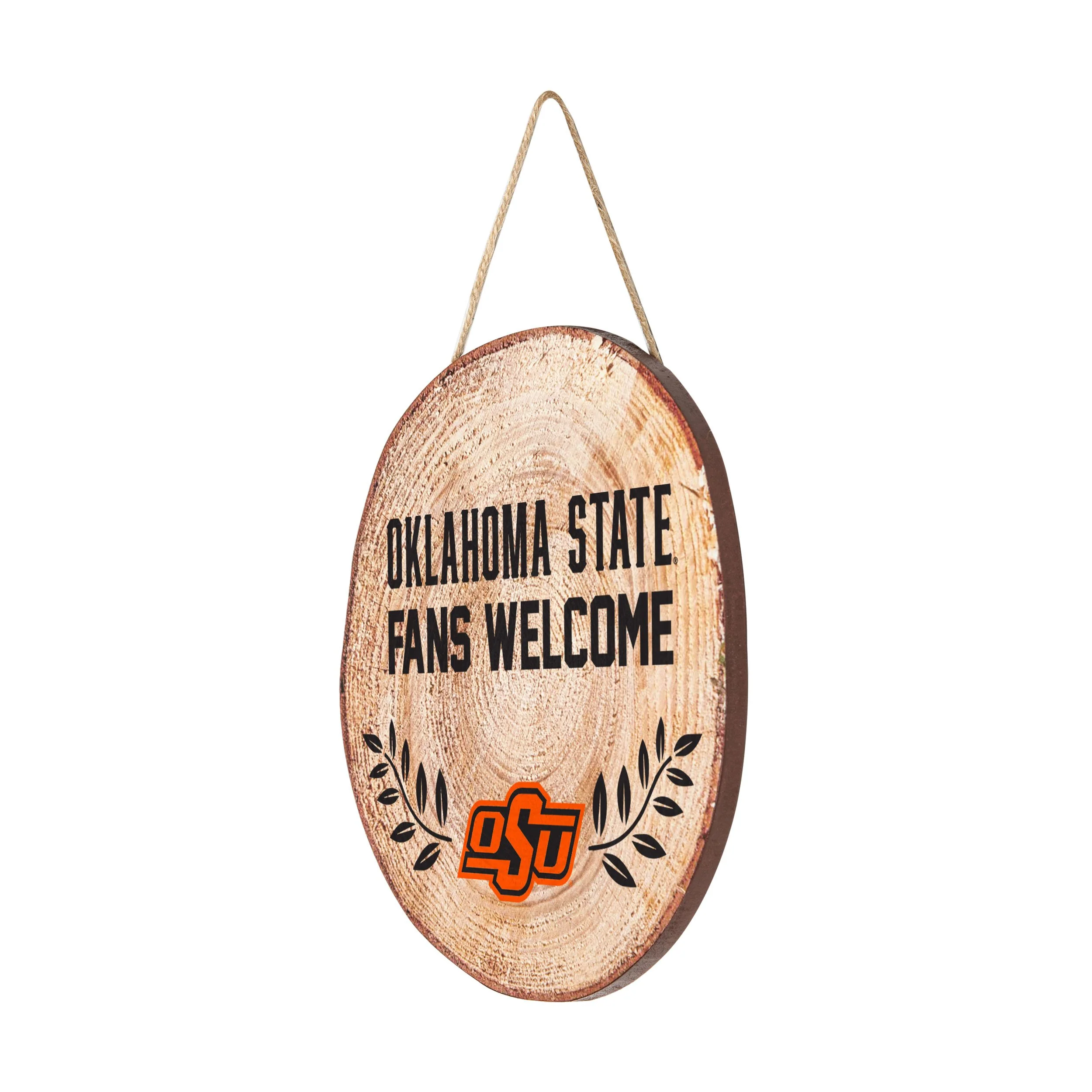 Oklahoma State Cowboys NCAA Wood Stump Sign - Image 2