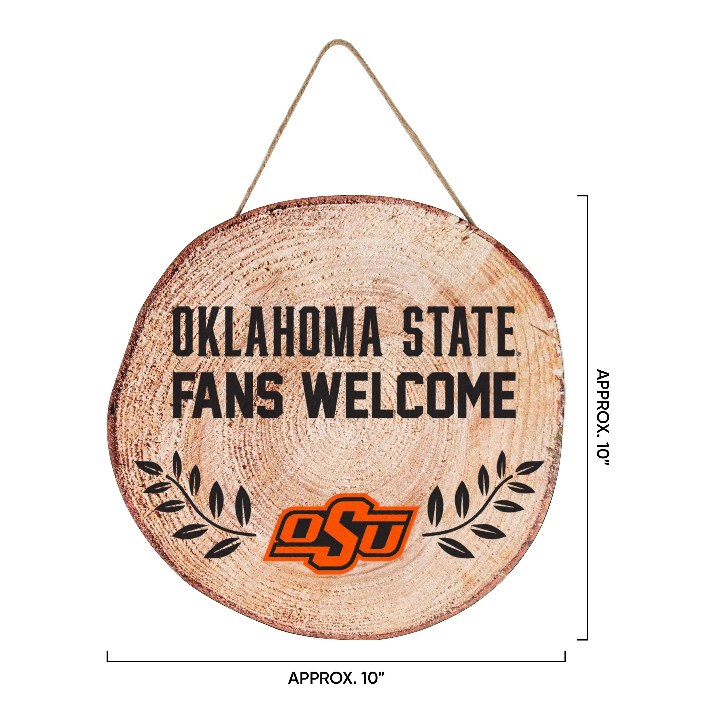 Oklahoma State Cowboys NCAA Wood Stump Sign - Image 3
