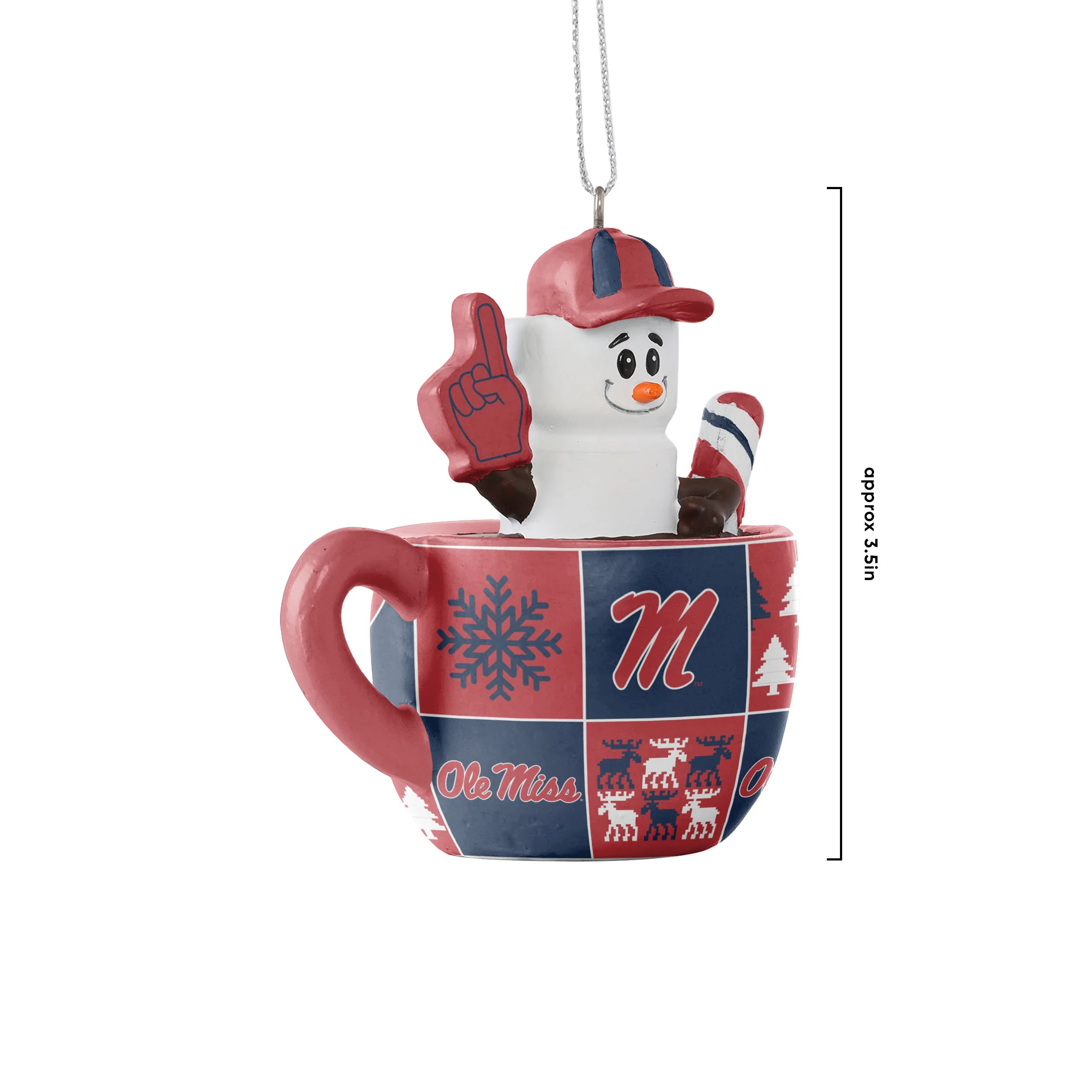 Ole Miss Rebels NCAA Smores Mug Ornament - Image 3