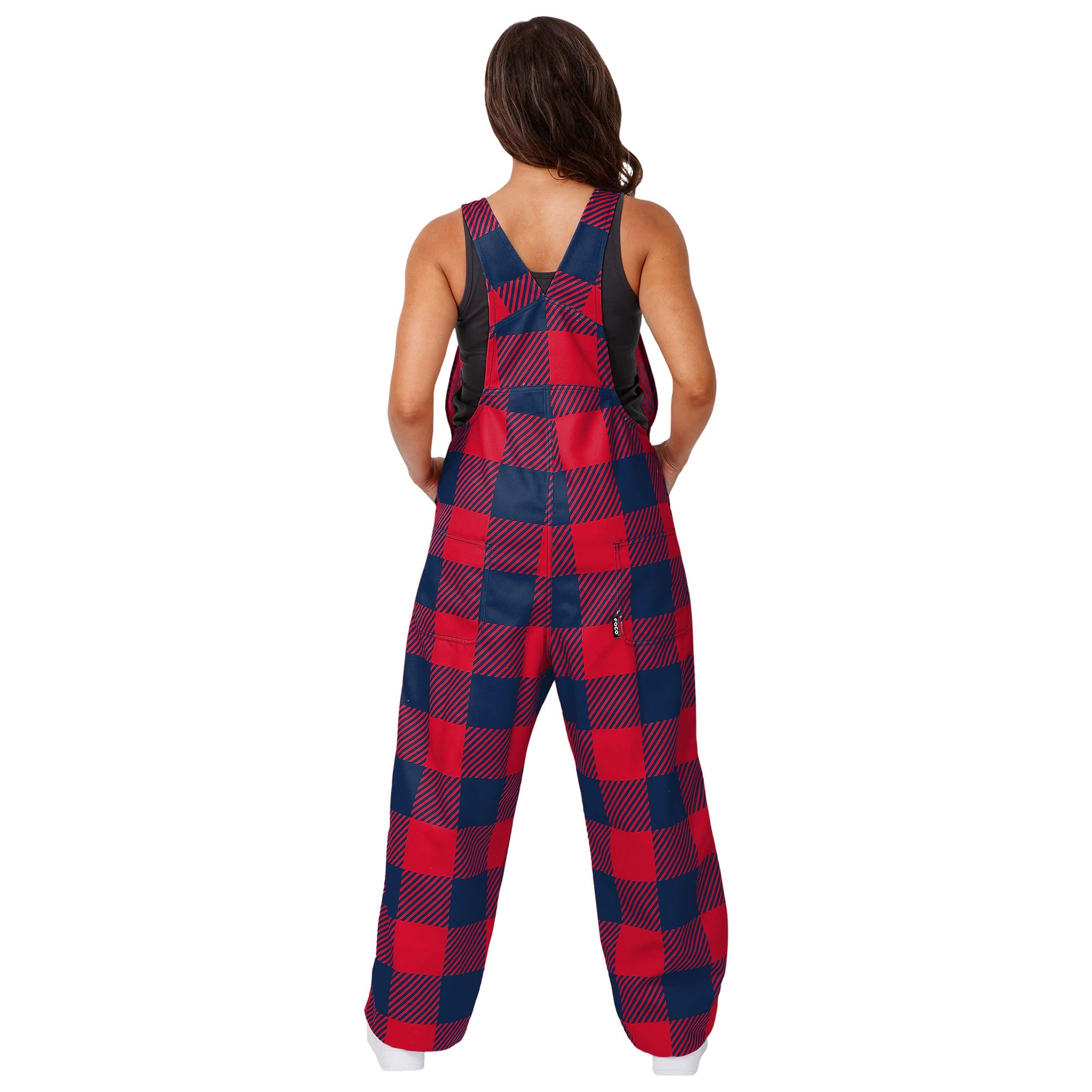 Ole Miss Rebels NCAA Womens Plaid Bib Overalls - Image 2
